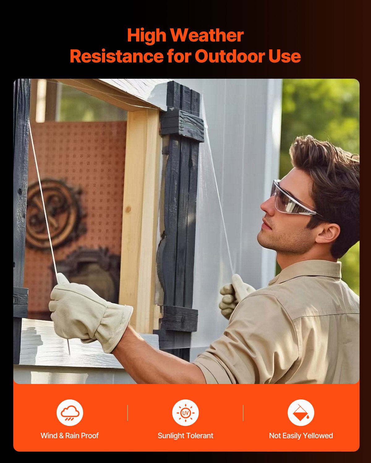 VEVOR 2-Pack Plexiglass Acrylic Sheets 24 x 36 Inch Plastic Sheets 1/4 In Thick