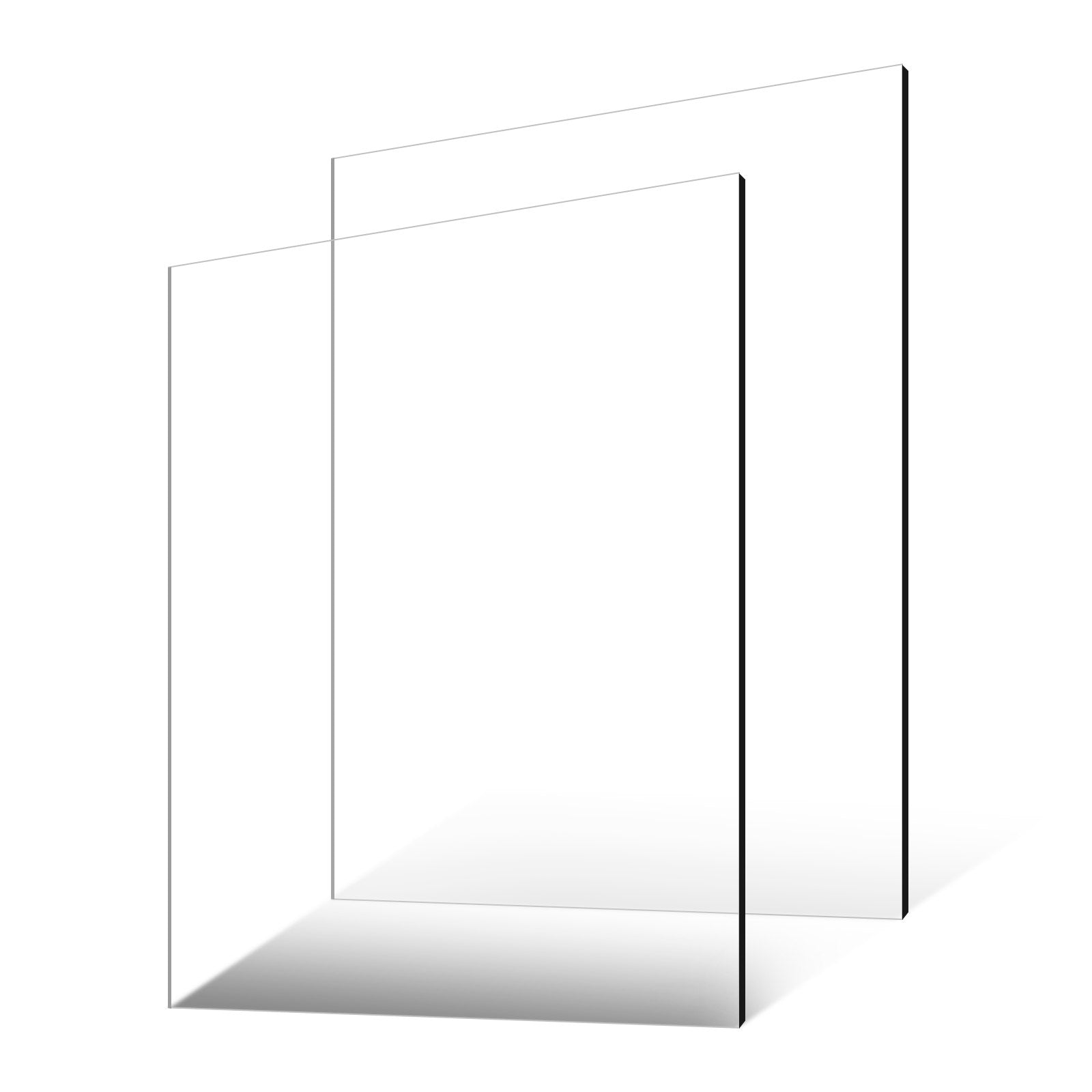VEVOR 2-Pack Plexiglass Acrylic Sheets 24 x 36 Inch Plastic Sheets 1/4 In Thick