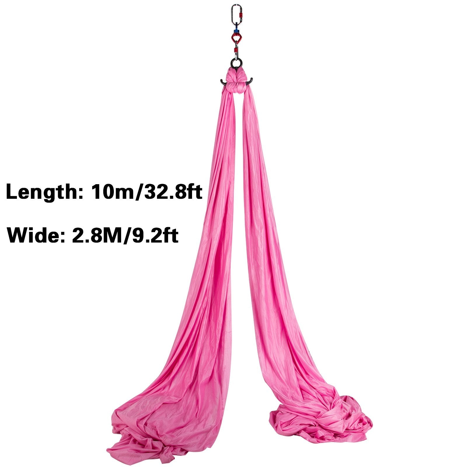 Aerial Silk 11Yards Yoga Swing Hammock Trapeze Antigravity Pilates 10Mx2.8M Home