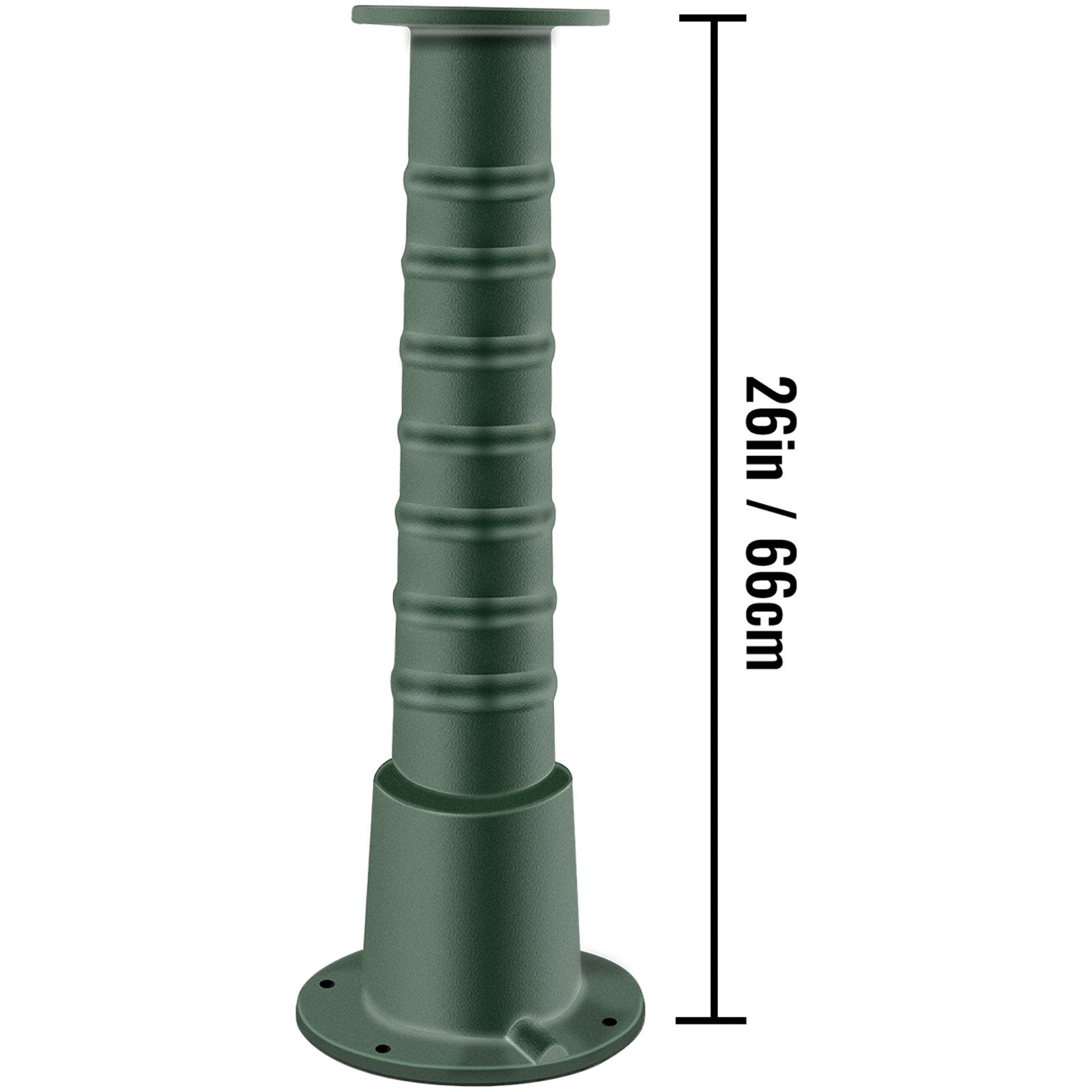 VEVOR Antique Hand Water Pump Stand Pitcher Pump Stand Cast Iron Well Pump Stand w/Pre-set 0.5" Holes for Easy Installation Old Fashion Pitcher Hand Pump Stand for Home Yard Pond Garden Outdoors Gree