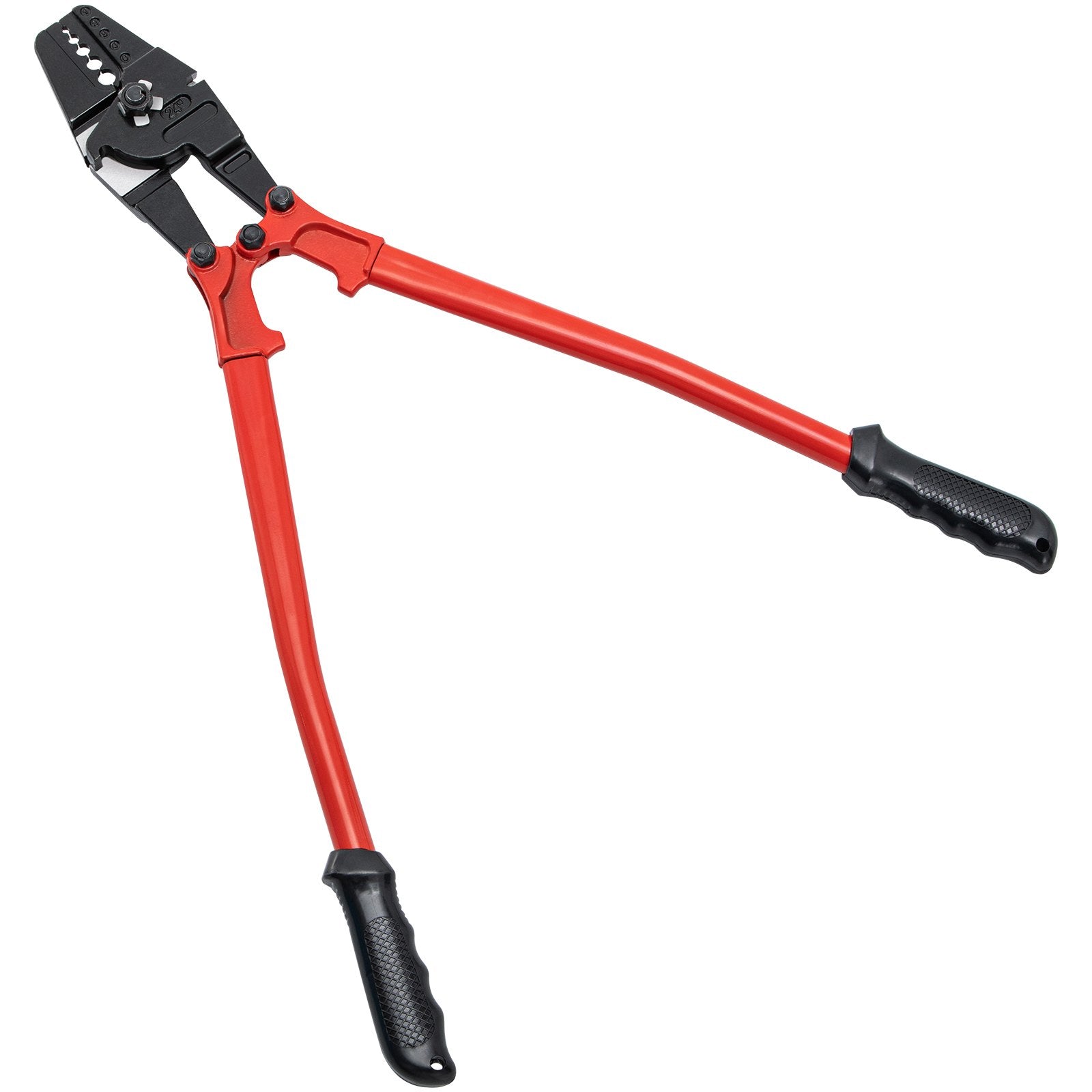 VEVOR Hand Swager Crimper Swaging Tool for Copper Aluminum Oval Sleeves and Stop Sleeves Wire Rope Crimping Tool Propress Swage Tool Long Handle Labor Save (24 Inch)