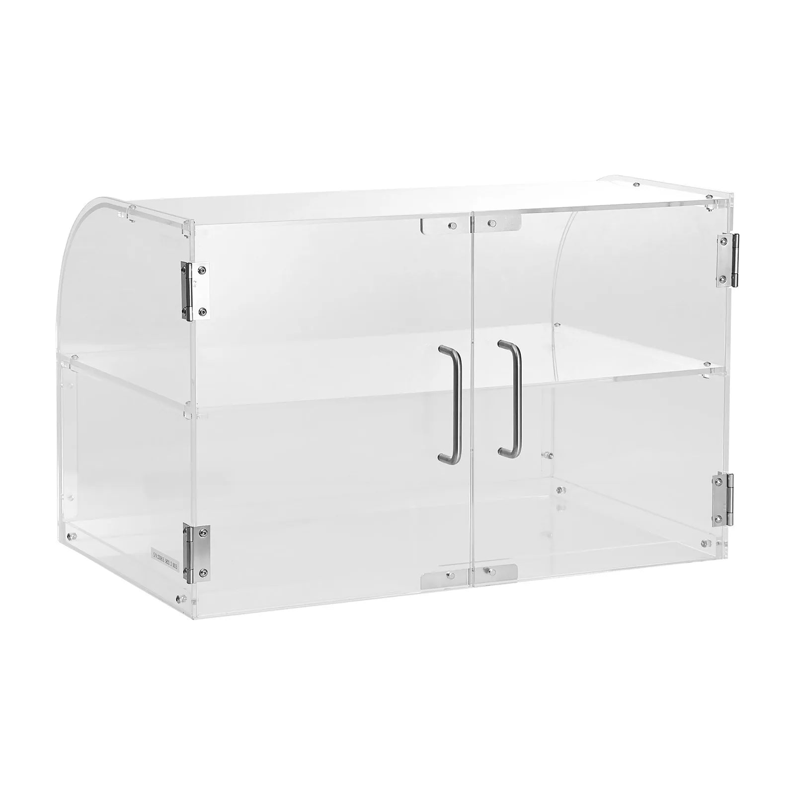 VEVOR Pastry Display Case, 2-Tier Commercial Countertop Bakery Display Case, Acrylic Display Box with Rear Door Access & Removable Shelves, Keep Fresh for Donut Bagels Cake Cookie, 22"x14"x14"