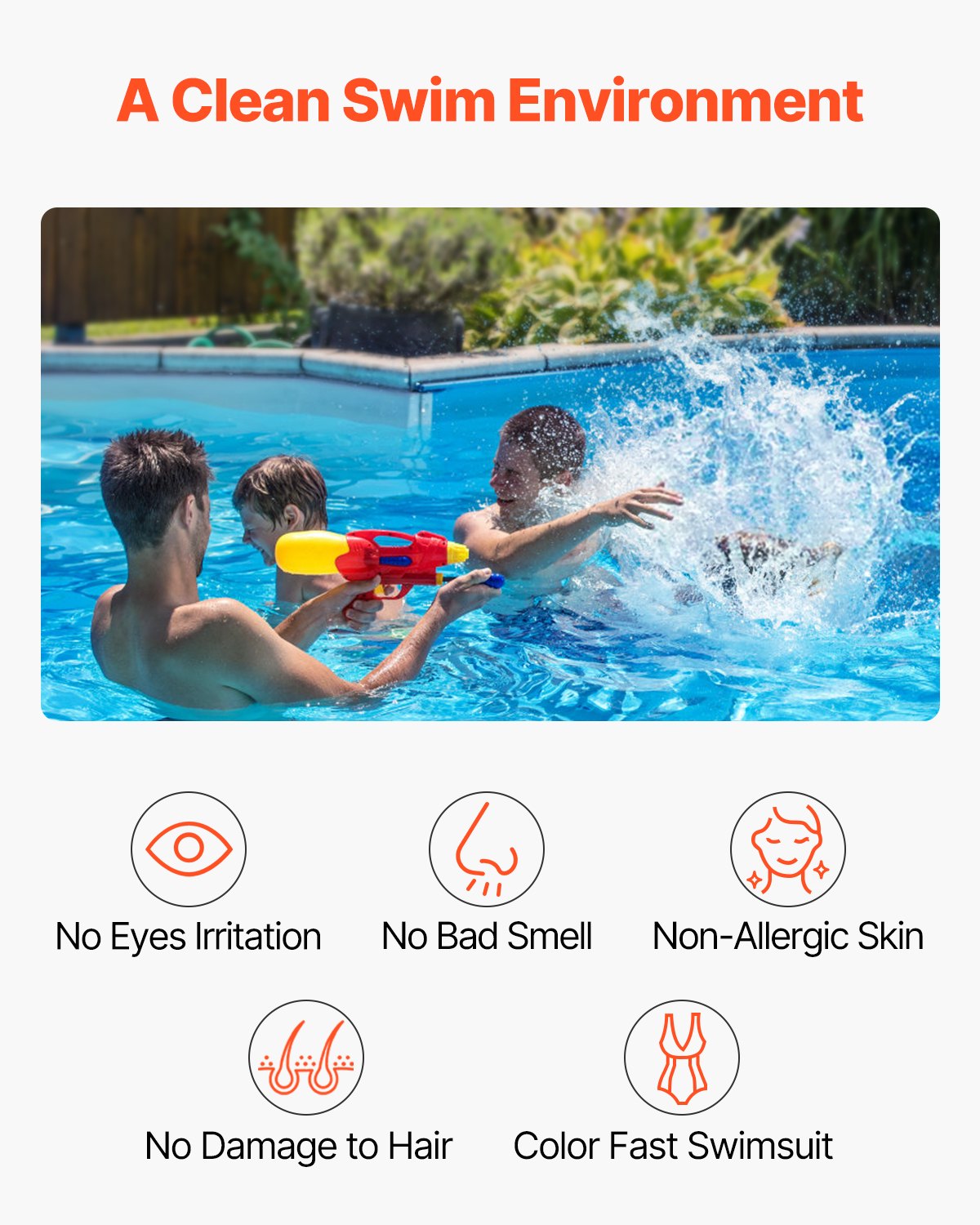 VEVOR Salt Water Chlorinator System W3T-Cell-9 for In-Ground Pool 25000 Gallons