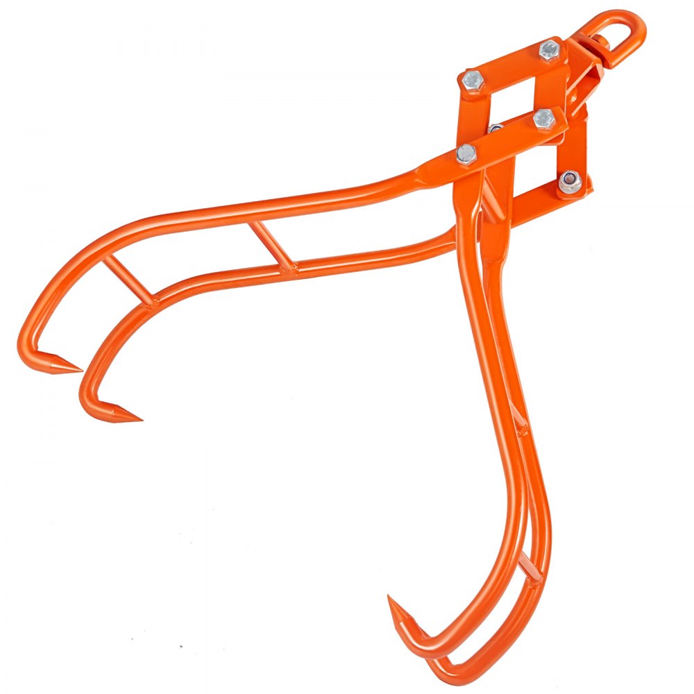 VEVOR Timber Claw Hook, 28 inch 4 Claw Log Grapple for Logging Tongs, Swivel Steel Log Lifting Tongs, Eagle Claws Design with 2205 lbs/1000 kg Loading Capacity for Tractors, ATVs, Trucks, Forklifts