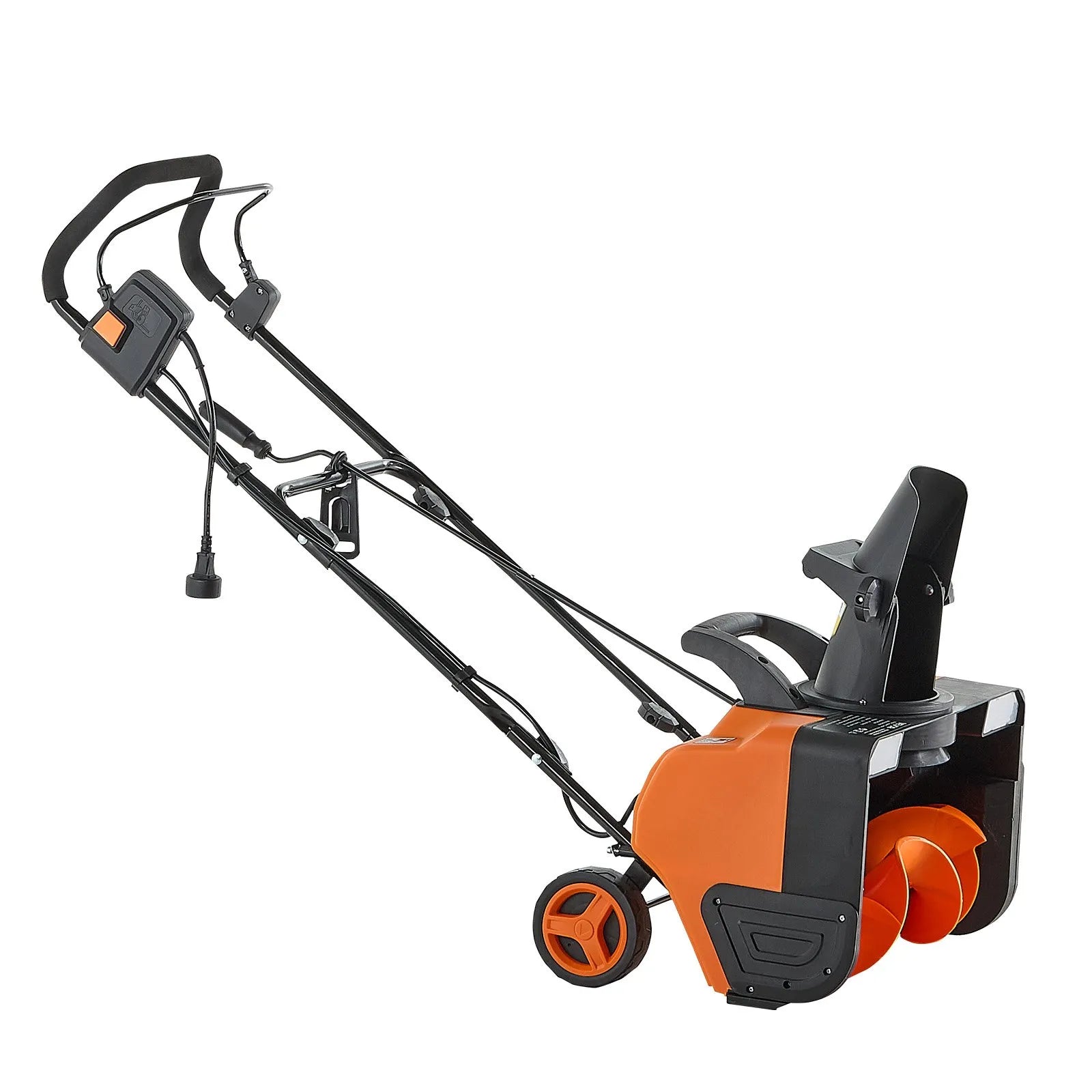 VEVOR Electric Snow Blower, 20 inch 15A Corded Snow Thrower with Dual LED Headlights & 180° Rotating Chute, 25FT Throwing Distance, 12" Depth Clearing, Walk-Behind Snowblower for Driveway Sidewalk