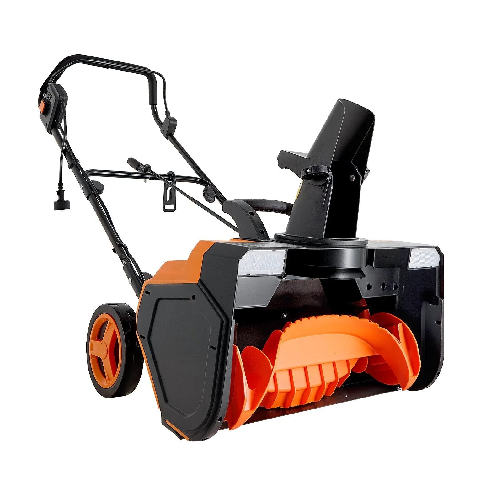 VEVOR Electric Snow Blower, 23 inch 15A Corded Snow Thrower with Dual LED Headlights & 180° Rotating Chute, 25FT Throwing Distance, 12" Depth Clearing, Walk-Behind Snowblower for Driveway Sidewalk