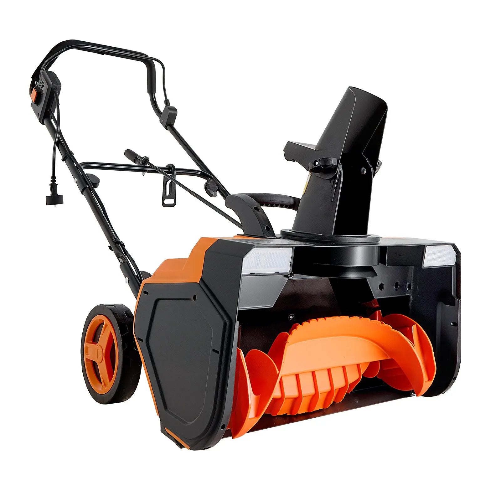 VEVOR Electric Snow Blower, 23 inch 15A Corded Snow Thrower with Dual LED Headlights & 180° Rotating Chute, 25FT Throwing Distance, 12" Depth Clearing, Walk-Behind Snowblower for Driveway Sidewalk