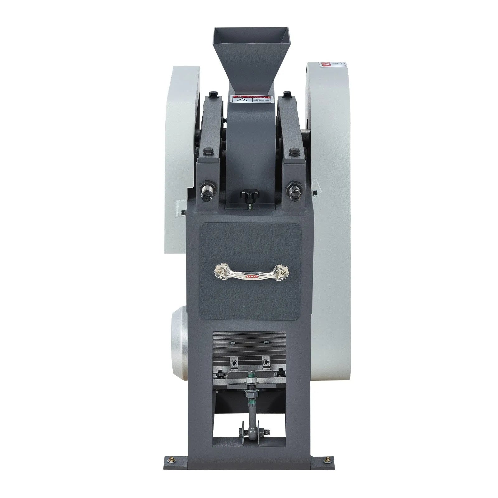 VEVOR Rock Crusher, 220V Double Roller Crushers, Industrial Shredder with 2.56x0.59 inch Dual Feed Inlets, 1740RPM Speed Stone Grinder Rock Crusher, 1.5KW Electric Shatter Pulverizer, 860kg/h Crushing