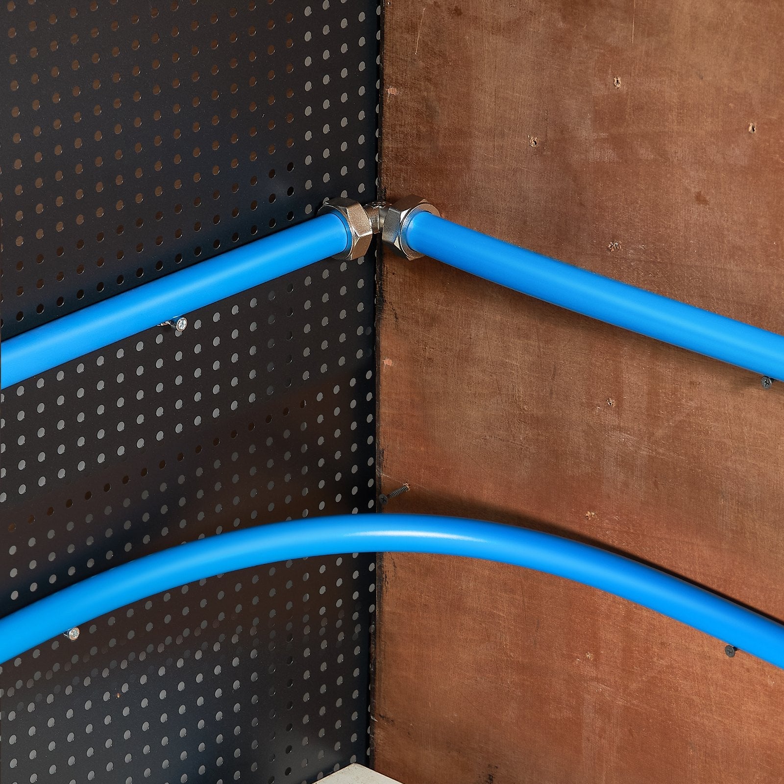 VEVOR Air Compressor Line Kit 3/4'' x 300FT HDPE/Aluminum Air Piping System Blue