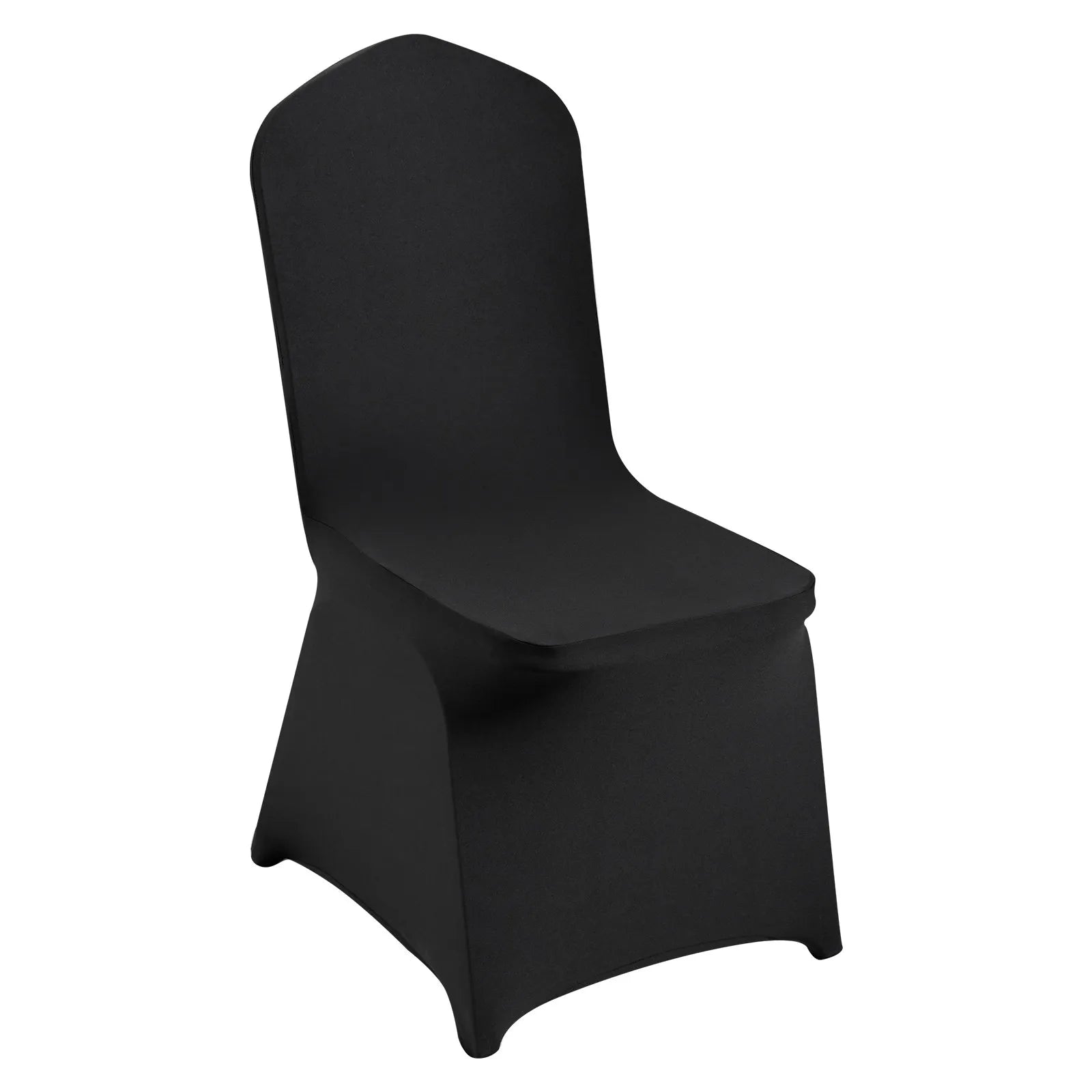 VEVOR Stretch Spandex Folding Chair Covers, Universal Fitted Chair Cover, Removable Washable Protective Slipcovers, for Wedding, Holiday, Banquet, Party, Celebration, Dining (50PCS Black)