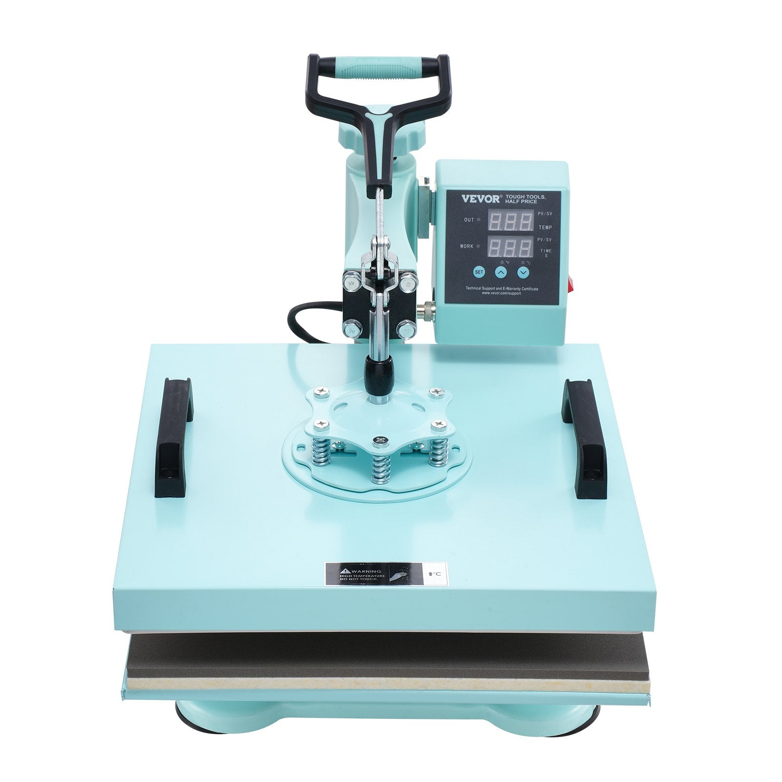 VEVOR Heat Press Machine 15x15 in 8 in 1 with 30oz Tumbler Press T-Shirts Green