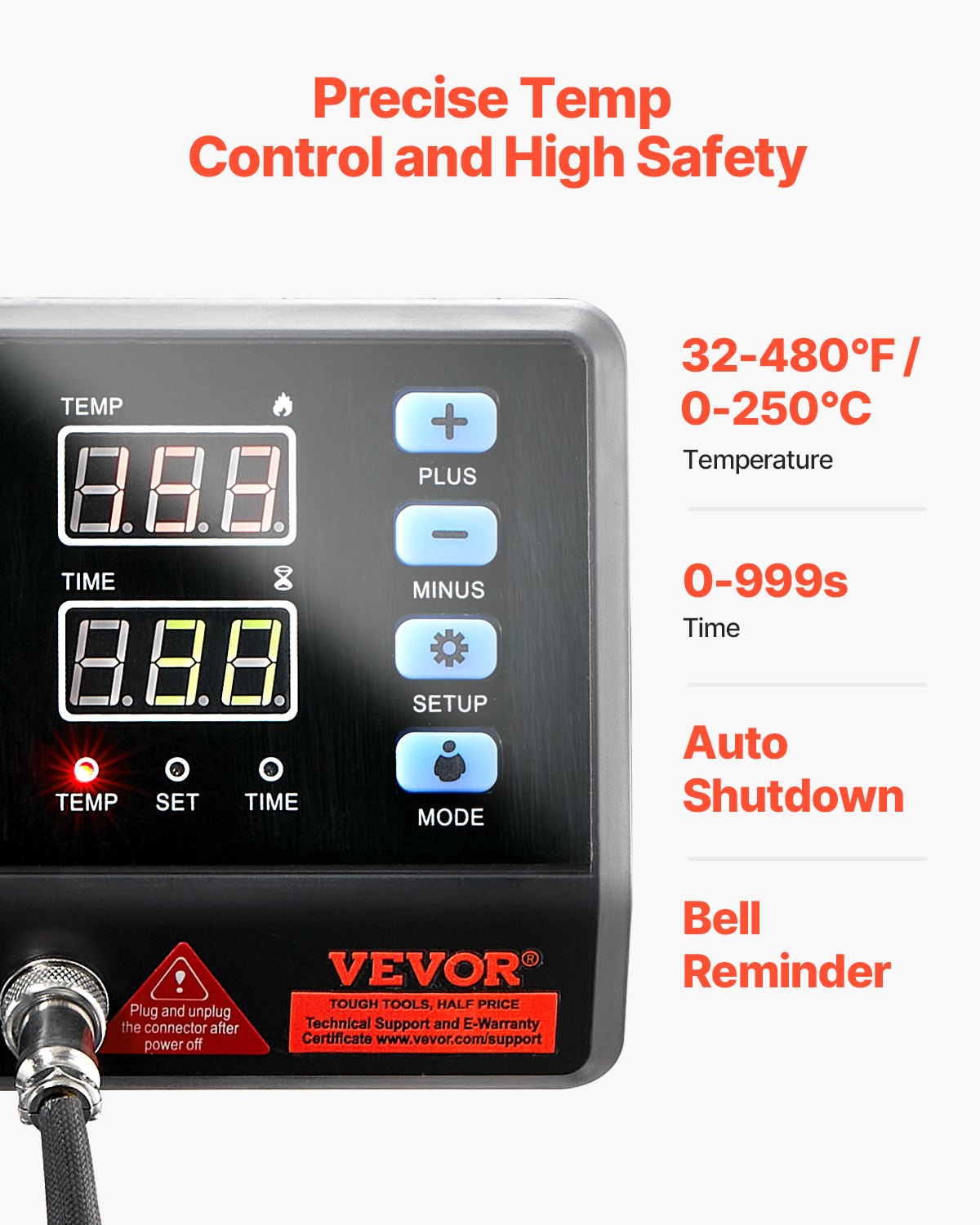 Heat Press Machine Sublimation Machine 15 x 15 inch 8 In 1 Blue Heat Press Set