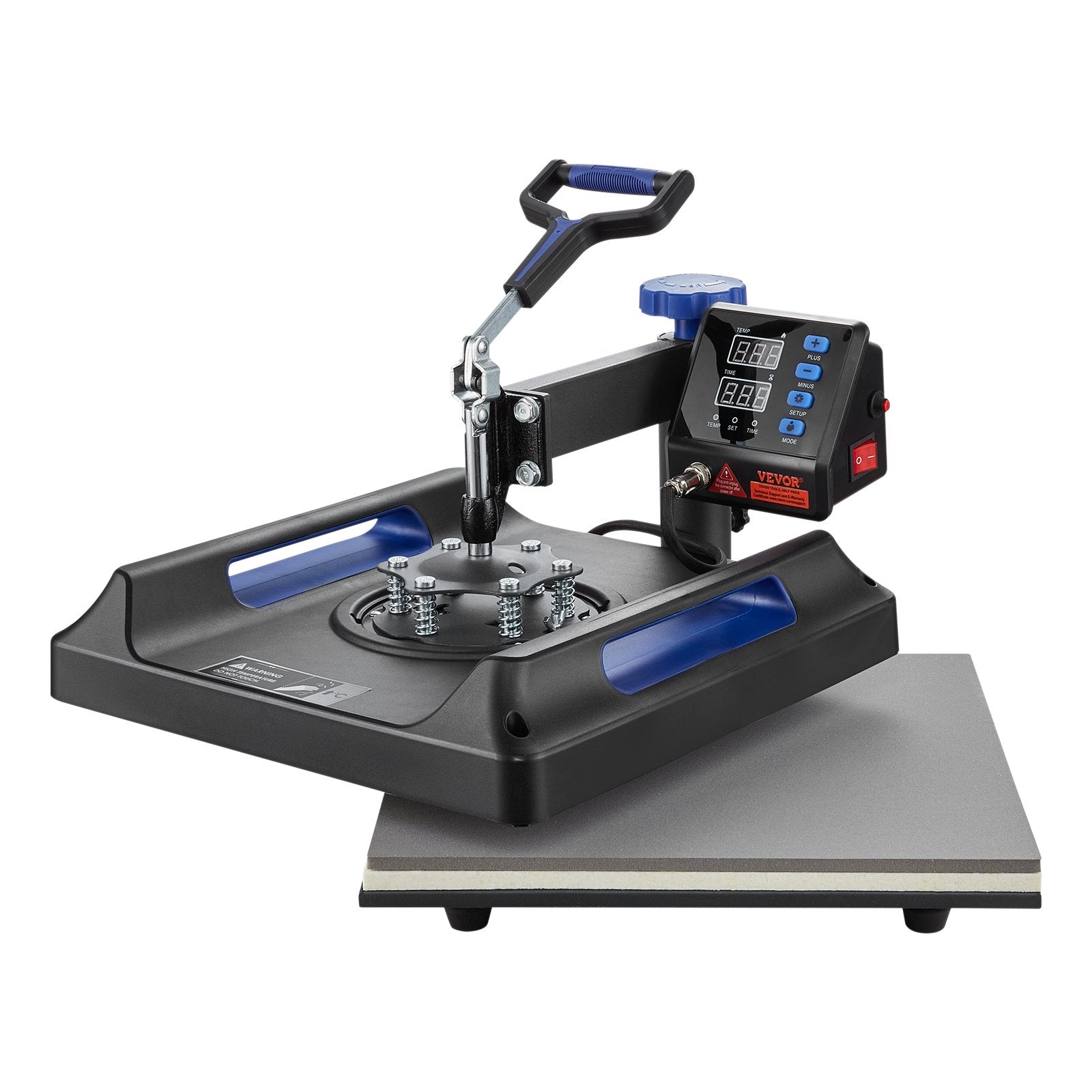 Heat Press Machine Sublimation Machine 15 x 15 inch 8 In 1 Blue Heat Press Set