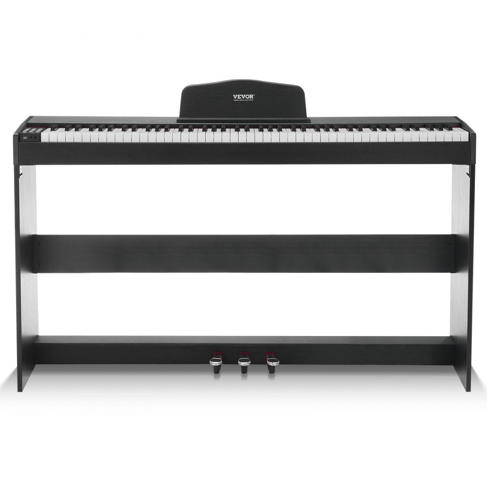 VEVOR 88 Key Fully Weighted Digital Piano Dual Keyboard Simple Cabinet Bracket