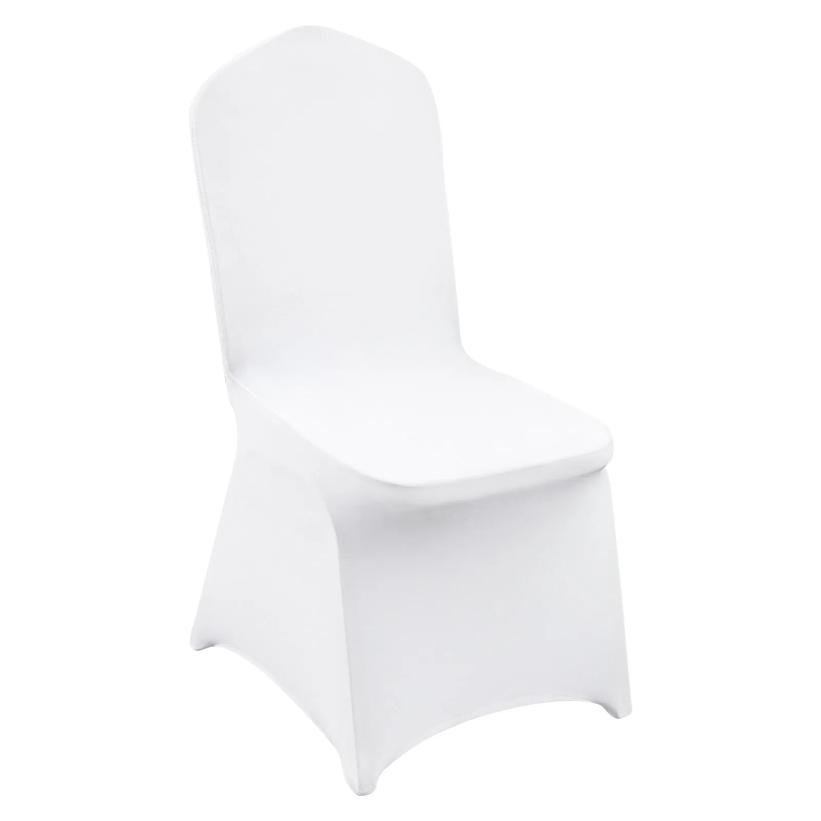 VEVOR Stretch Spandex Folding Chair Covers, Universal Fitted Chair Cover, Removable Washable Protective Slipcovers, for Wedding, Holiday, Banquet, Party, Celebration, Dining (200PCS White)