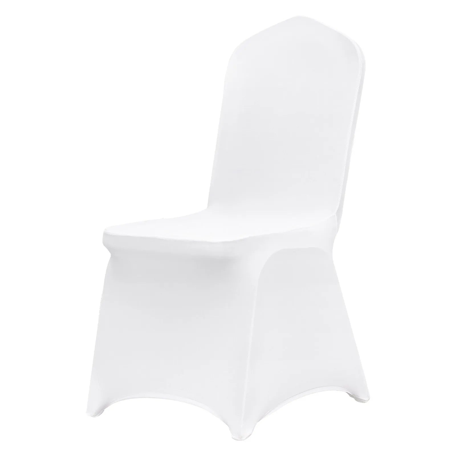 VEVOR Stretch Spandex Folding Chair Covers, Universal Fitted Chair Cover, Removable Washable Protective Slipcovers, for Wedding, Holiday, Banquet, Party, Celebration, Dining (200PCS White)