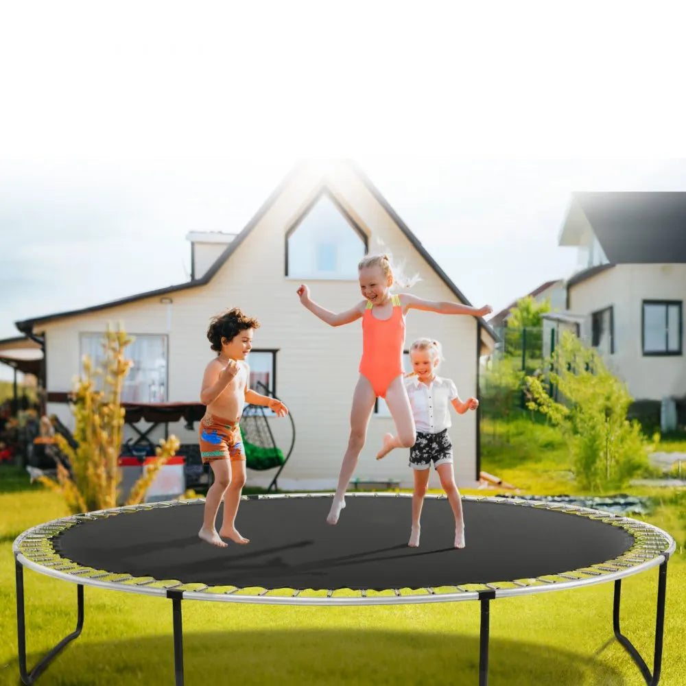 VEVOR Replacement Trampoline Mat Fits 14ft Frame 72 V-Rings 5.5" Spring Length