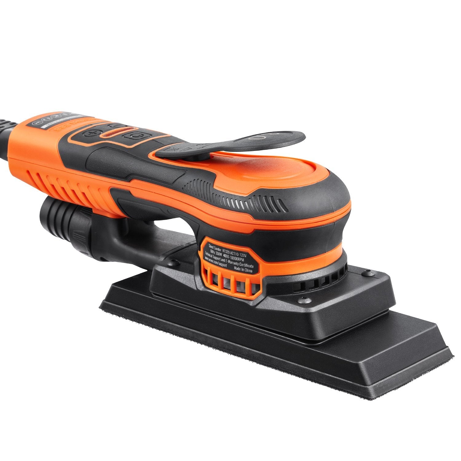 VEVOR 3/8 Sheet Sander 350W 6 Speeds Brushless Finishing Sander for Woodworking