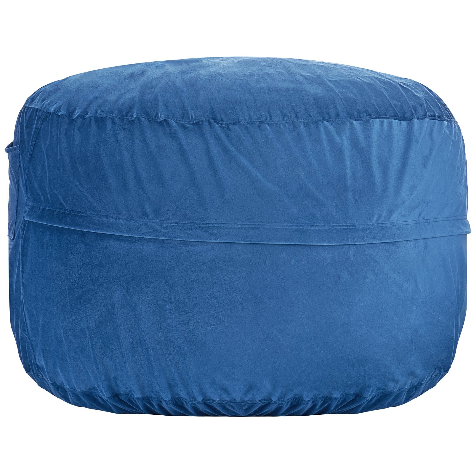 VEVOR Round Bean Bag Chair with Removable and Washable Cover for Adults Blue