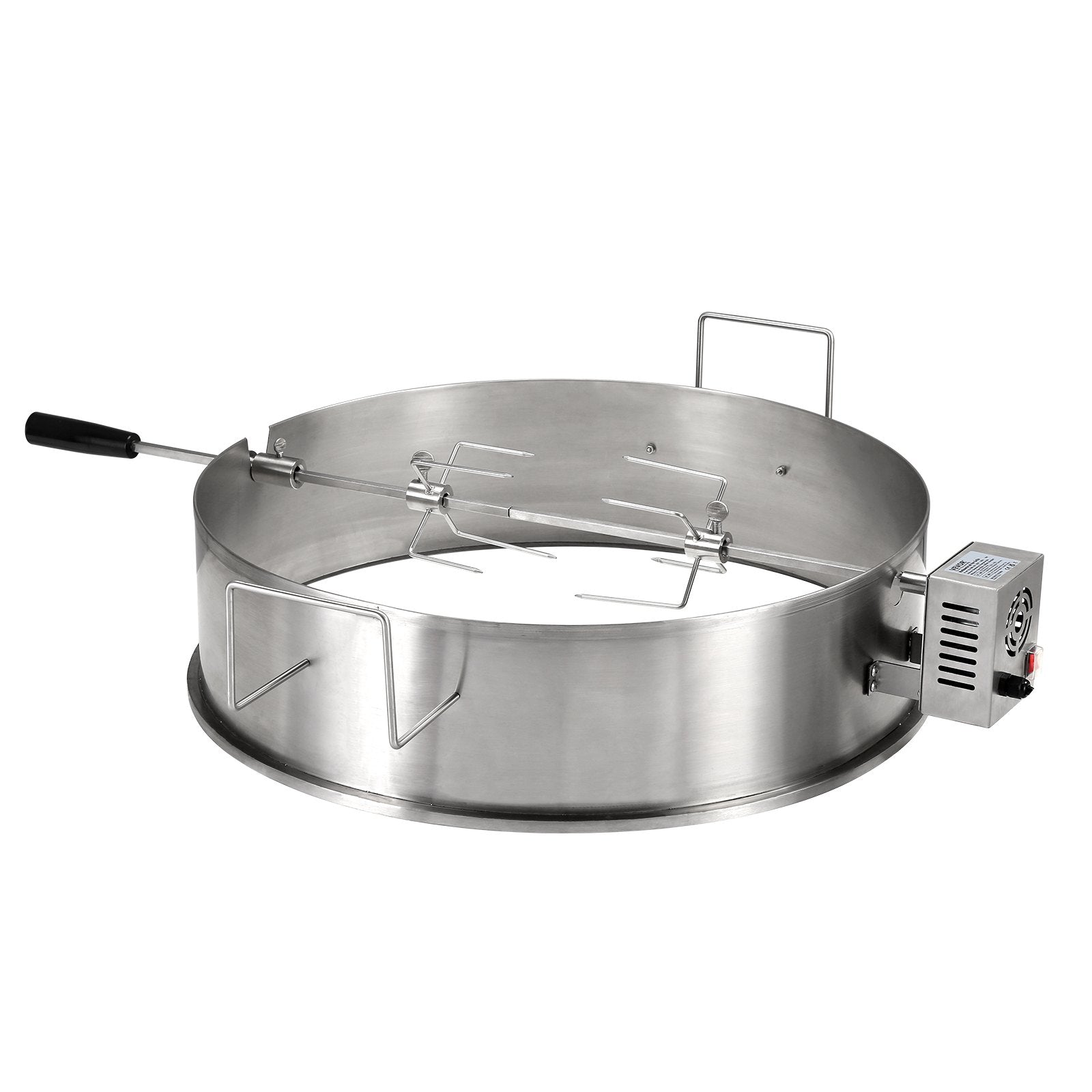 VEVOR BBQ Rotisserie Ring Kit for 22" Kettle Charcoal Grills Stainless Steel