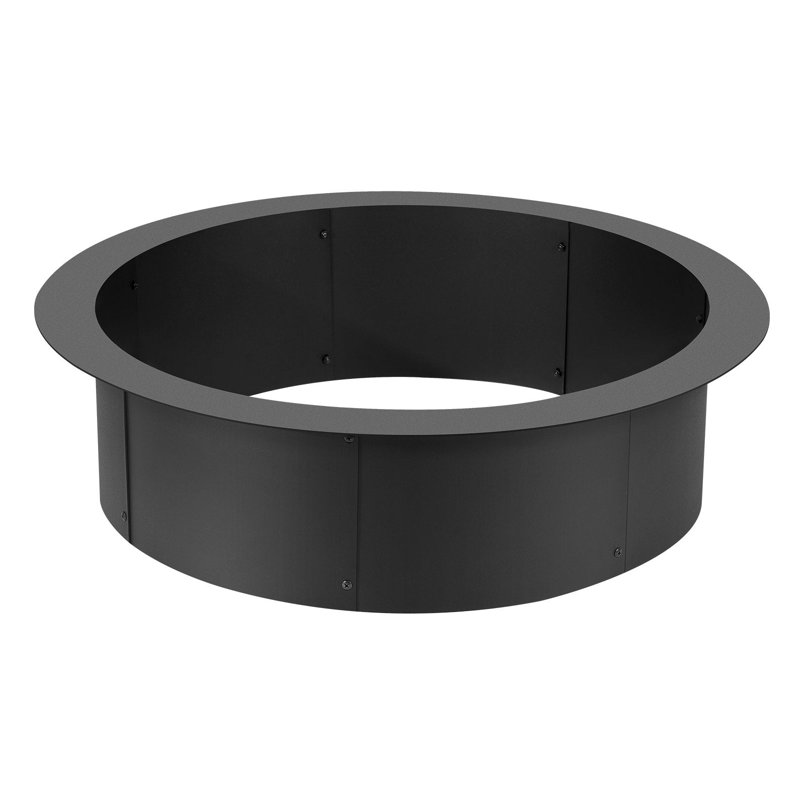 VEVOR Fire Pit Ring Round 36 Inch Outer Steel Liner DIY Campfire Ring Firepit