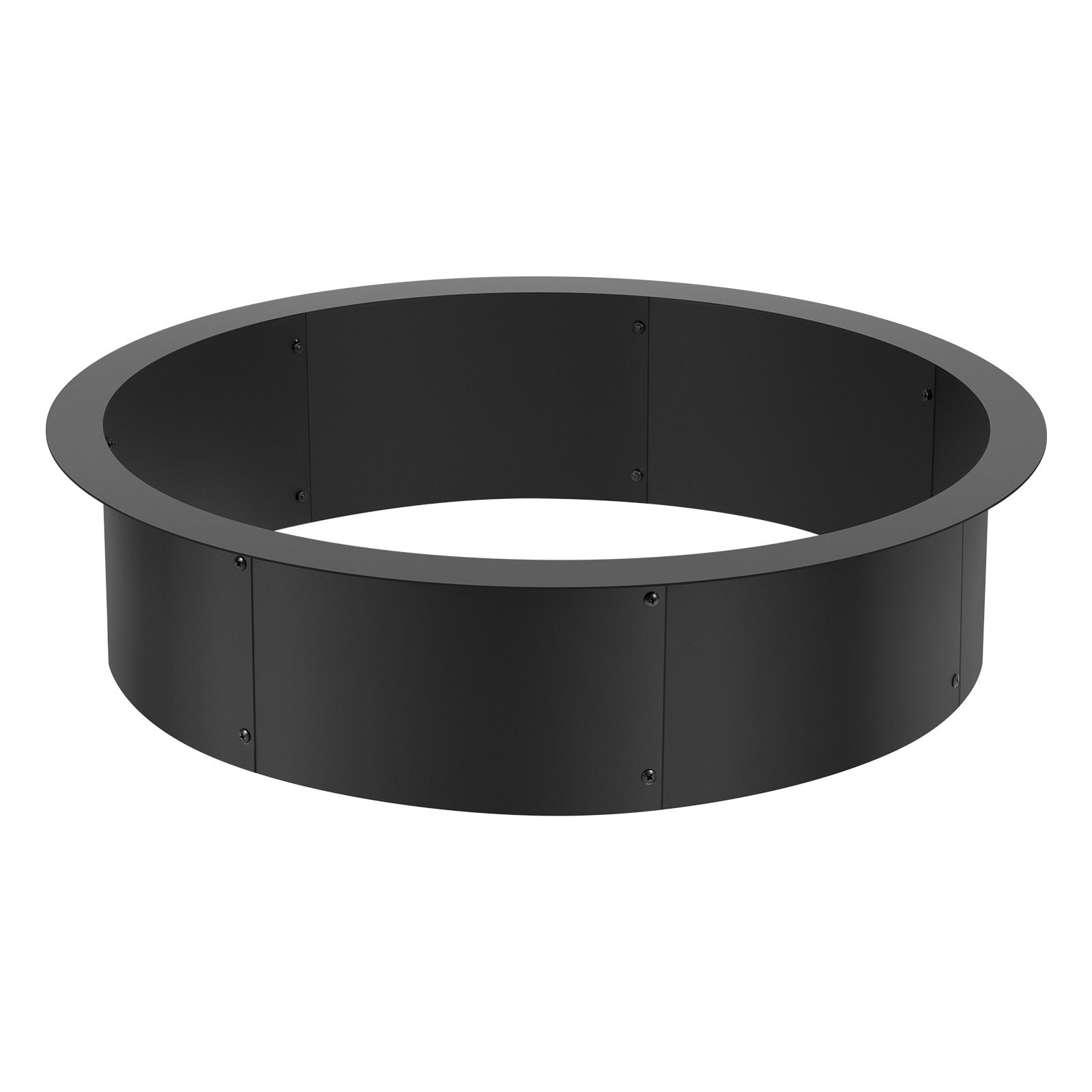 VEVOR Fire Pit Ring Round 35 Inch Outer Steel Liner DIY Campfire Ring Firepit