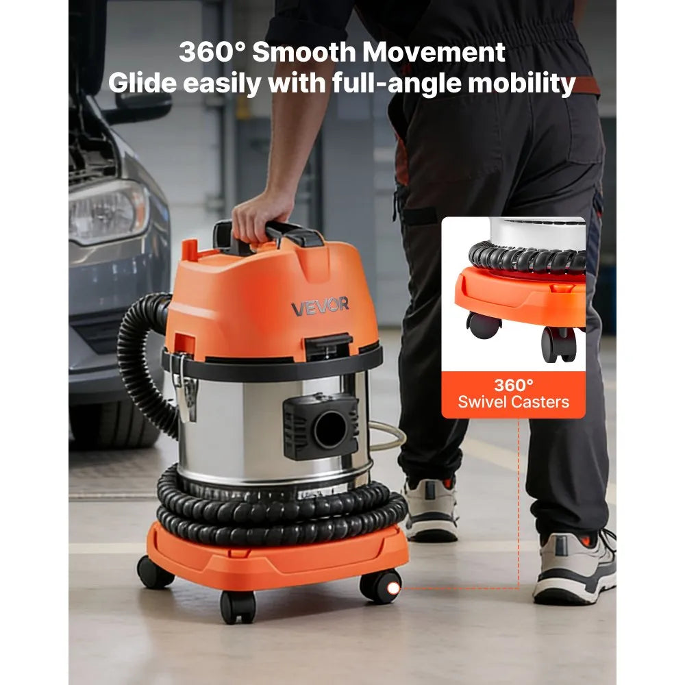 13L Walnut Blaster Engine Carbon Cleaning Machine with Trolley, 1200W, Includes 23 Adapters & Walnut Shell Media