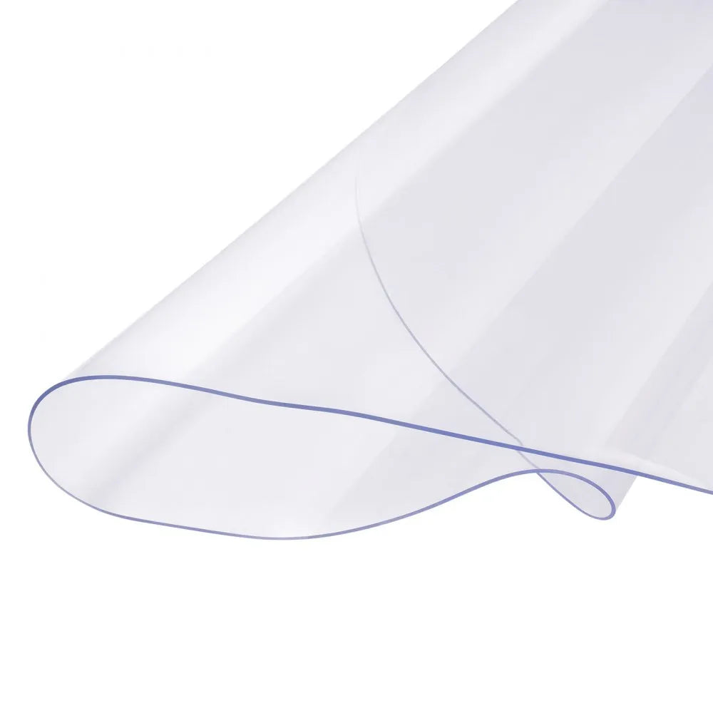 VEVOR PVC Table Protector 42 Inch Round Clear Plastic Desk Protector 2.0mm Thick