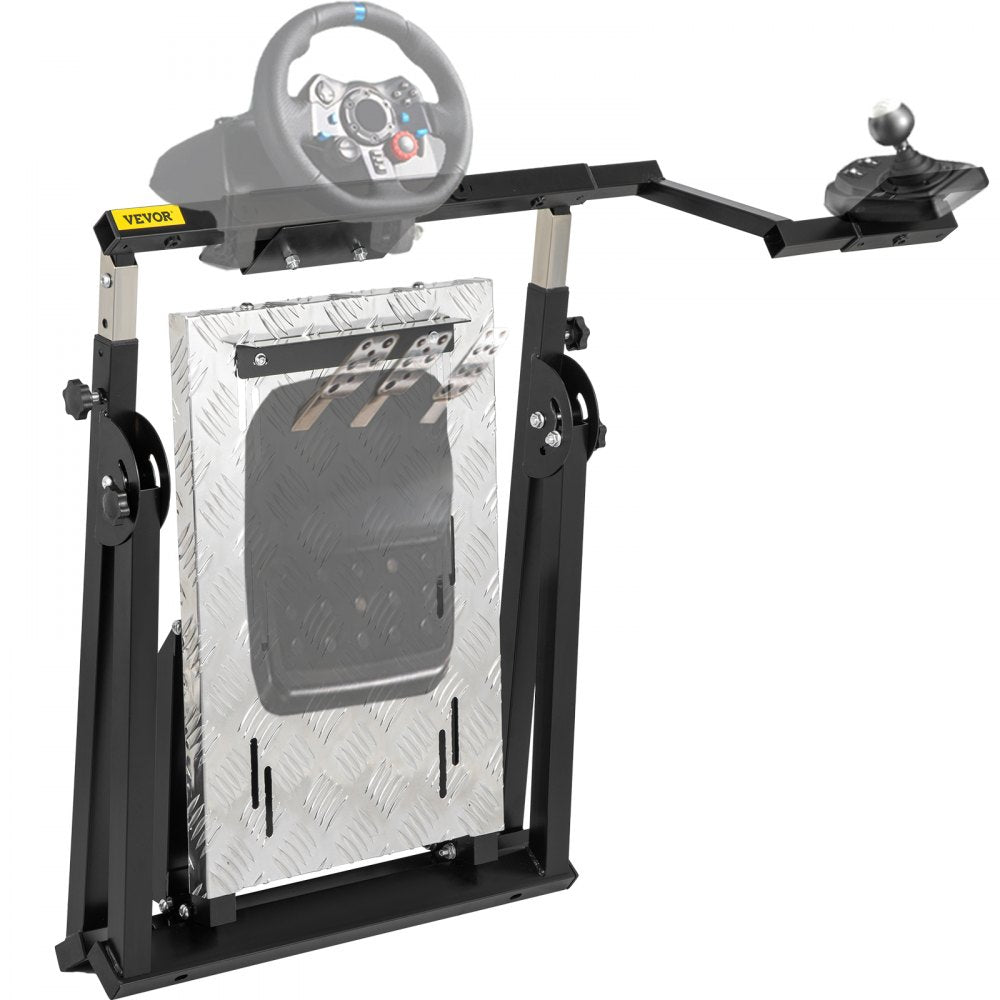 VEVOR G920 Steering Shifter Mount Logitech G27/G25, G29 Gaming fit for Thrustmaster Pedals NOT Included Racing Wheel Stand, Black