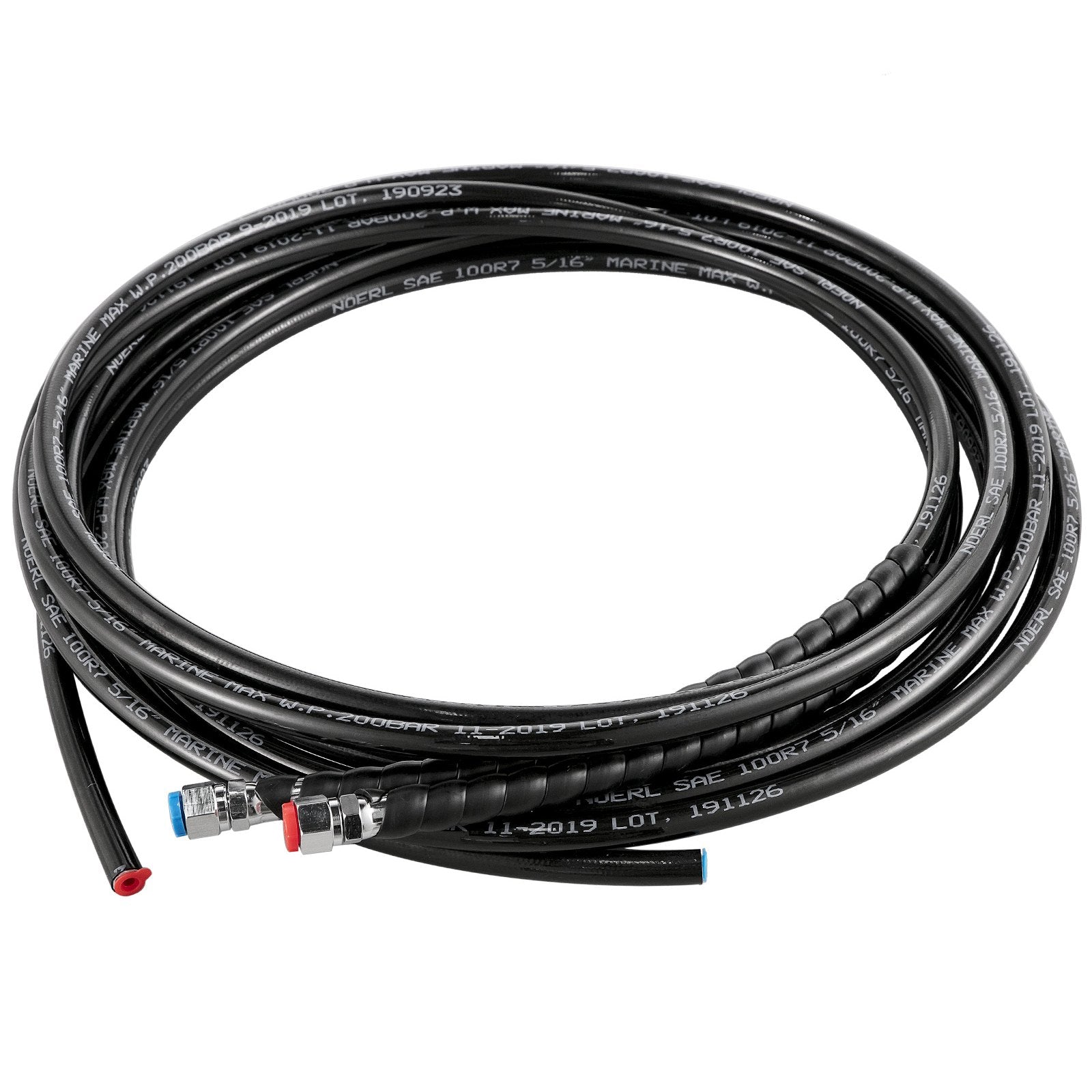 VEVOR Hydraulic Boat Steering Kit, 300HP Hydraulic Steering Kit Helm Pump, Cylinder, Wheel, 24 Inches Hose Hydraulic Steering Seal Kit, Corrosion-Resistant Boat Steering System Marine Steering Kit