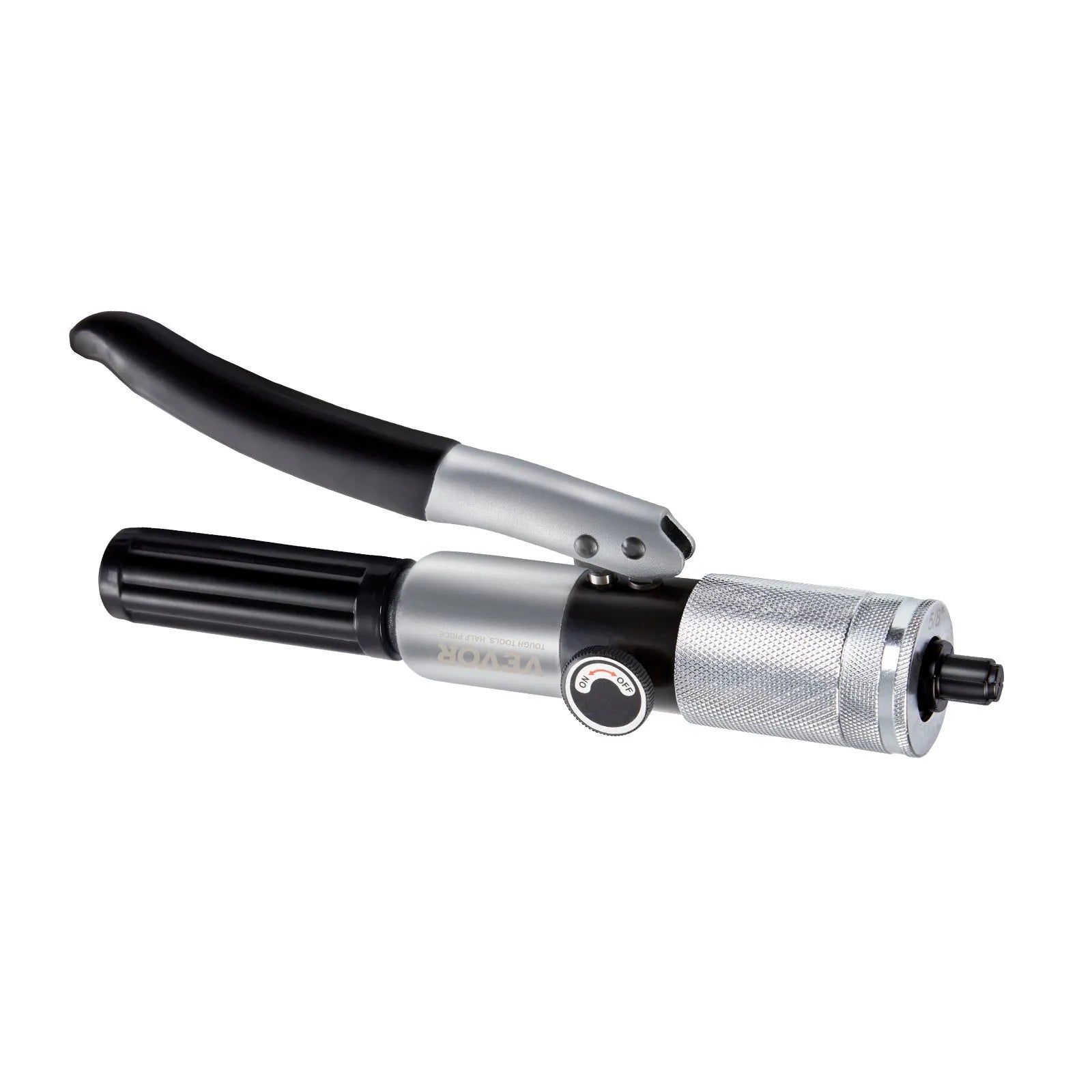 VEVOR Hydraulic Tube Expander, 3/8" to 1-1/8" OD, HAVC Hydraulic Swaging Tool with 7 Pipe Expander Heads, Deburring Tool, Pipe Cutter for Copper Aluminum Brass Soft Steel Pipes