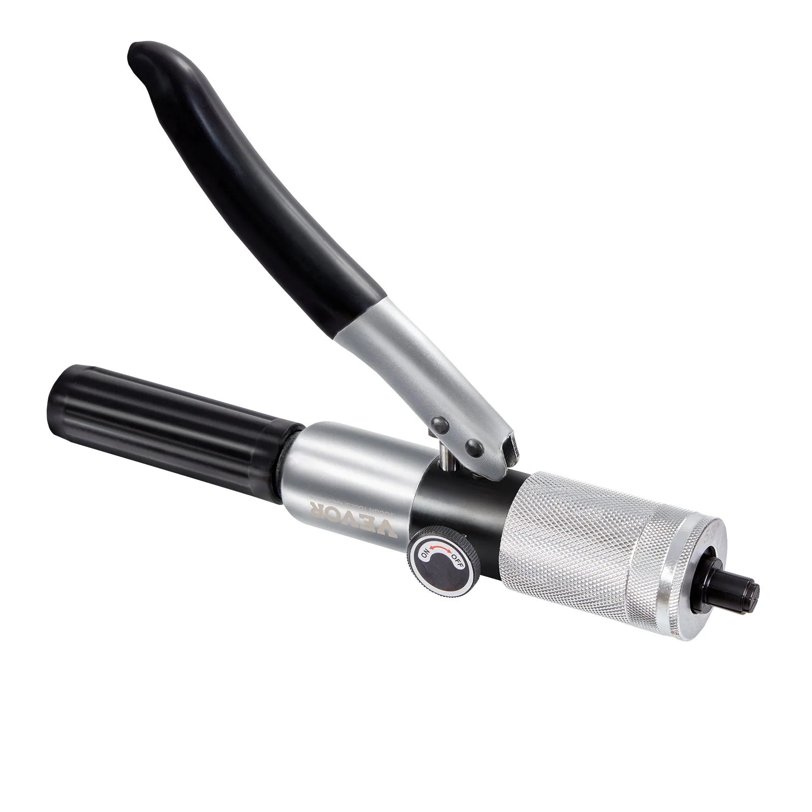 VEVOR Hydraulic Tube Expander, 3/8" to 1-1/8" OD, HAVC Hydraulic Swaging Tool with 7 Pipe Expander Heads, Deburring Tool, Pipe Cutter for Copper Aluminum Brass Soft Steel Pipes