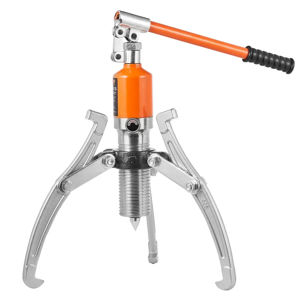 VEVOR Hydraulic Gear Puller, 15 Ton Max Capacity Wheel Bearing Pulling Separator, 2 or 3 Jaws Puller, Vertically and Horizontally, 12" Jaw Hydraulic Puller with Case for Pulling Hubs