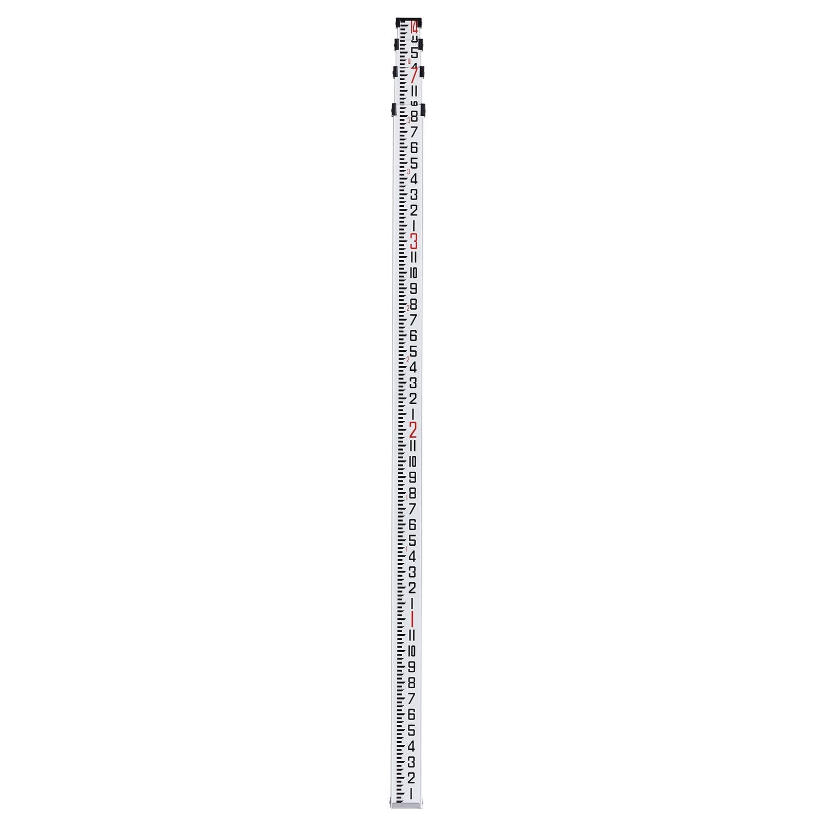 VEVOR Measuring Rod 14-Feet/8ths 4 Sections Telescopic Grade Rod 1/8in w/ Bag