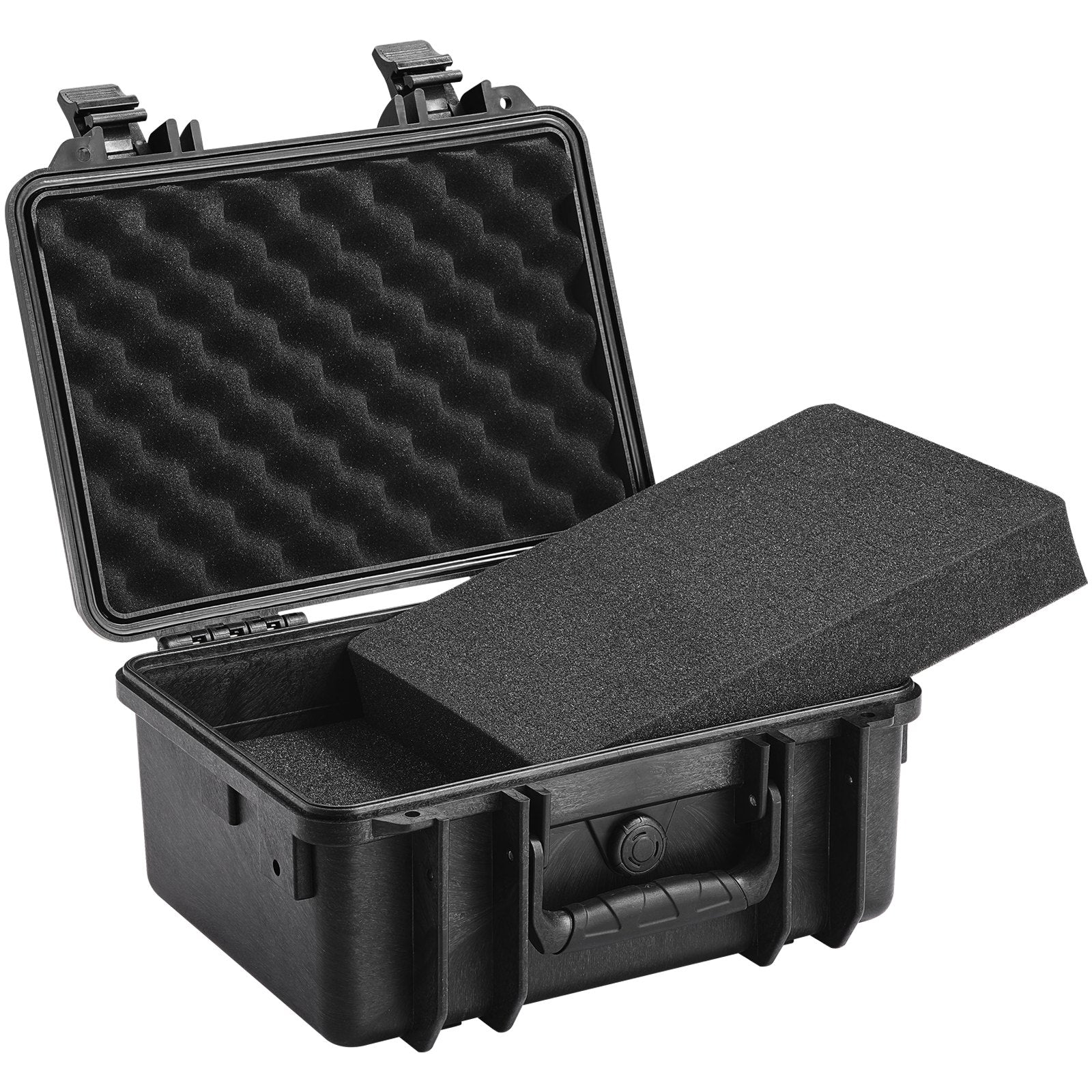 VEVOR Hard Pistol Cases with Pre-cut PU Foam Lockable Pistol Case for 2 Pistol