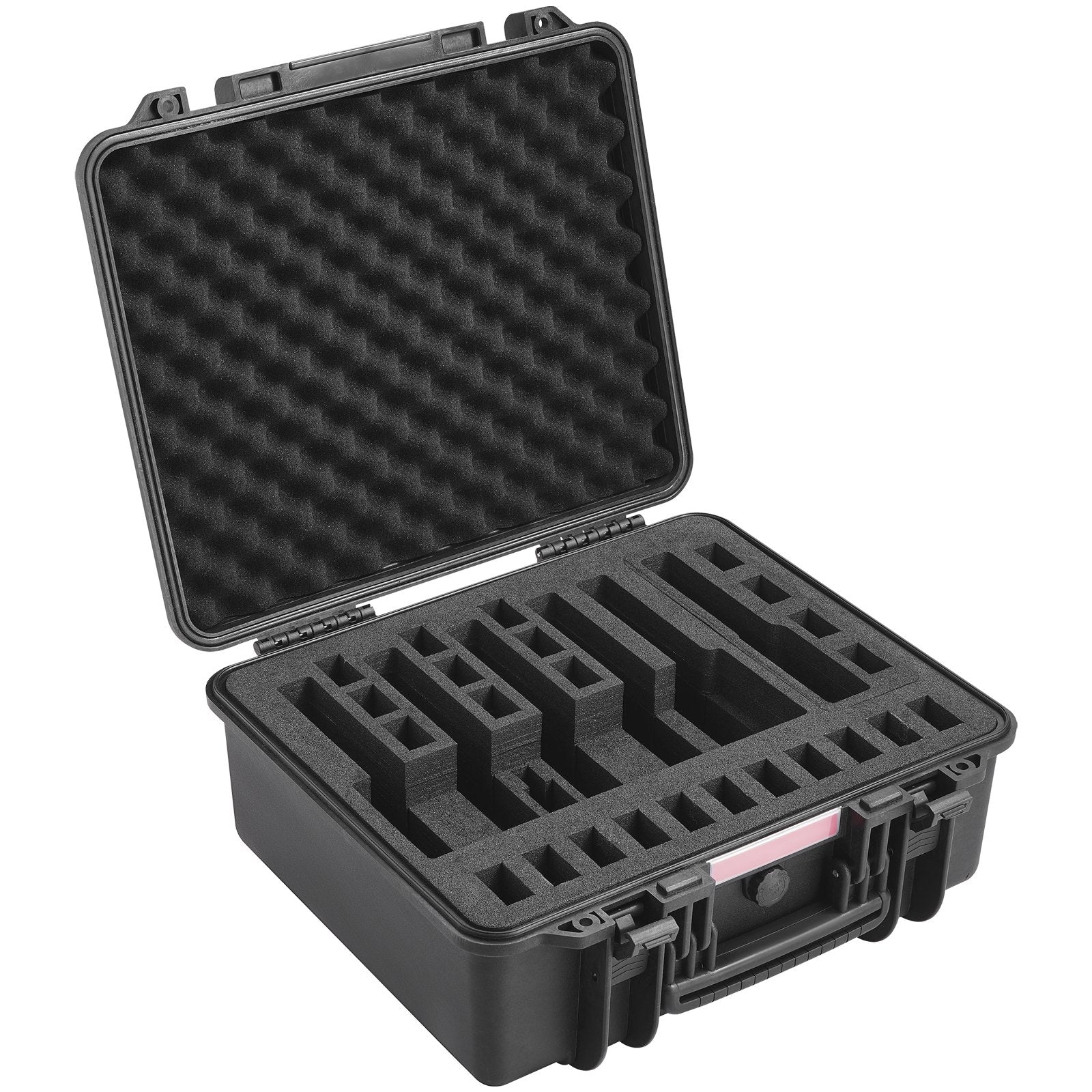 VEVOR Hard Pistol Cases with Pre-cut Lining Lockable Pistol Case for 6 Pistol