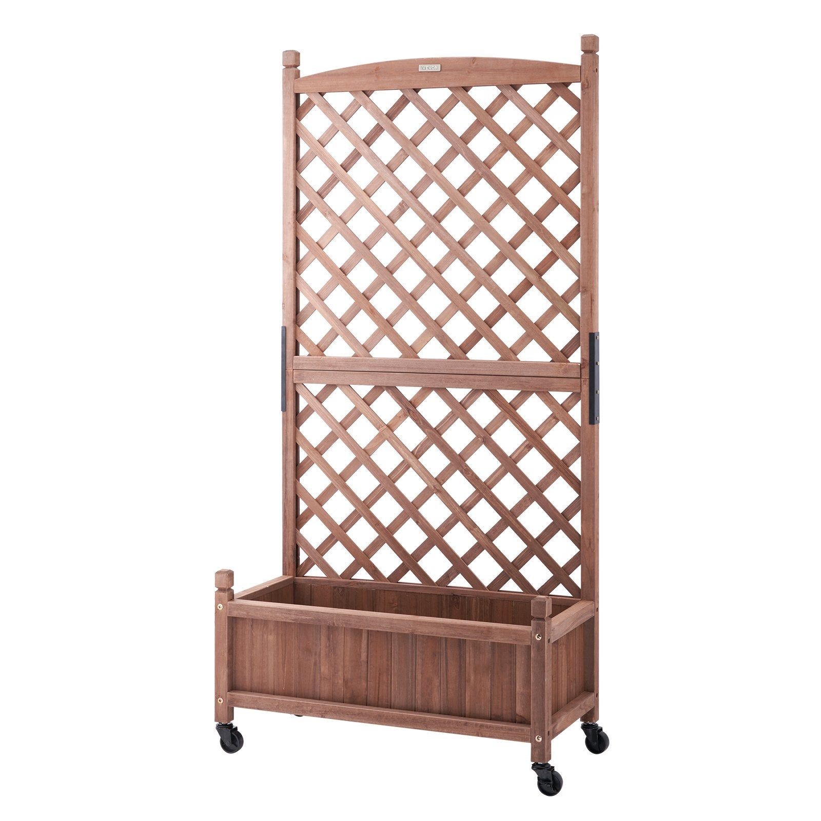 VEVOR 2 PCS Raised Garden Bed with Trellis Raised Planters 30" x 13" x 61.4"