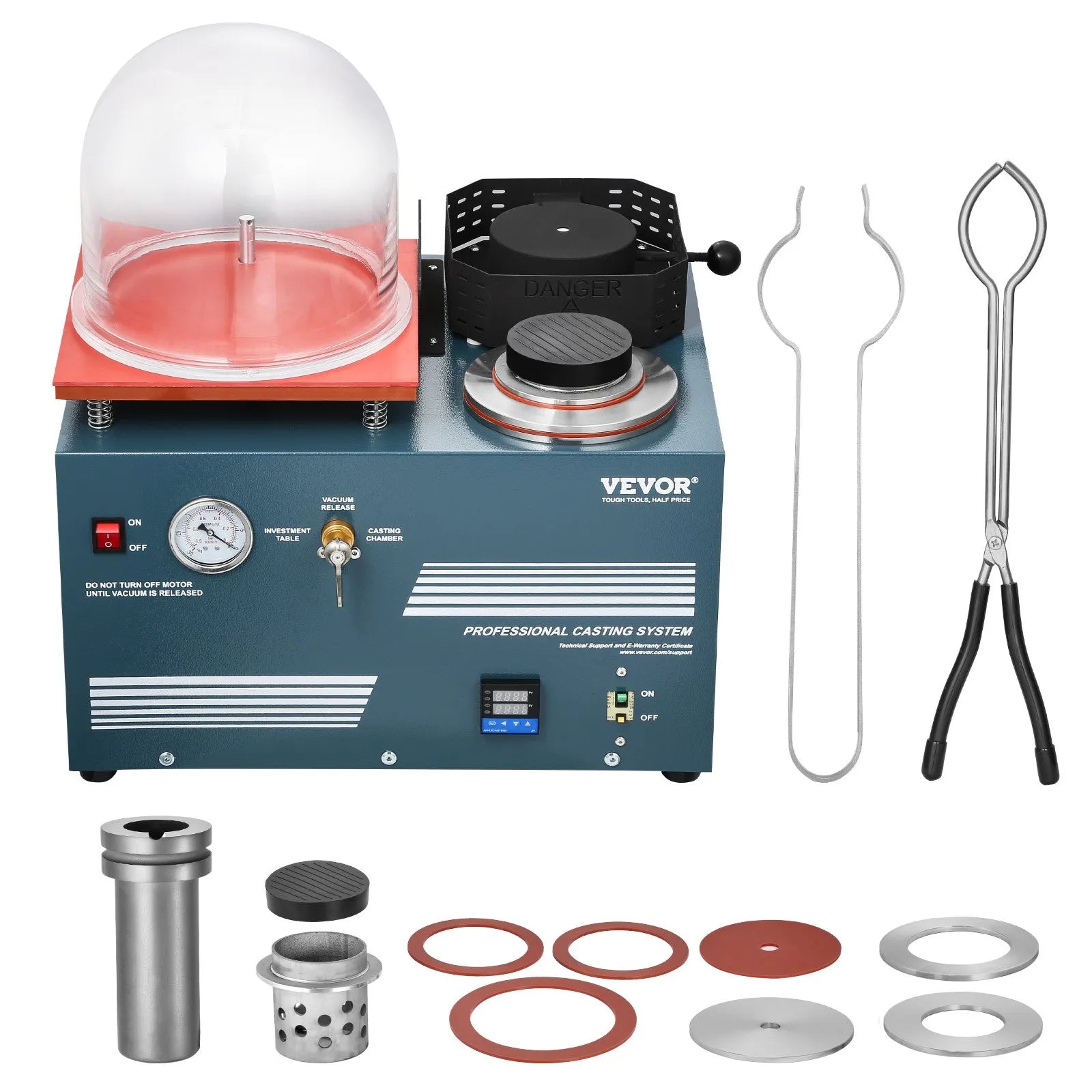 VEVOR Vacuum Investing Casting Machine Melting Furnace Casting Jewelry Melting