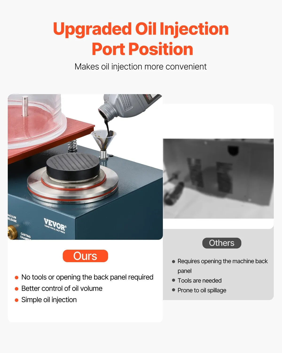 VEVOR Vacuum Investing Casting Machine 290W Power 3CFM Pump Bell Jar for Jewelry