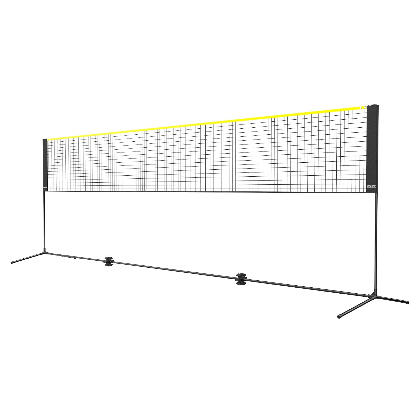 VEVOR Badminton Net, Height Adjustable Volleyball Net, 17ft Wide Foldable Pickleball Net, Portable Easy Setup Tennis Net Set with Poles, Stand and Carry Bag, for Kids Backyard Game Indoor Outdoor Use