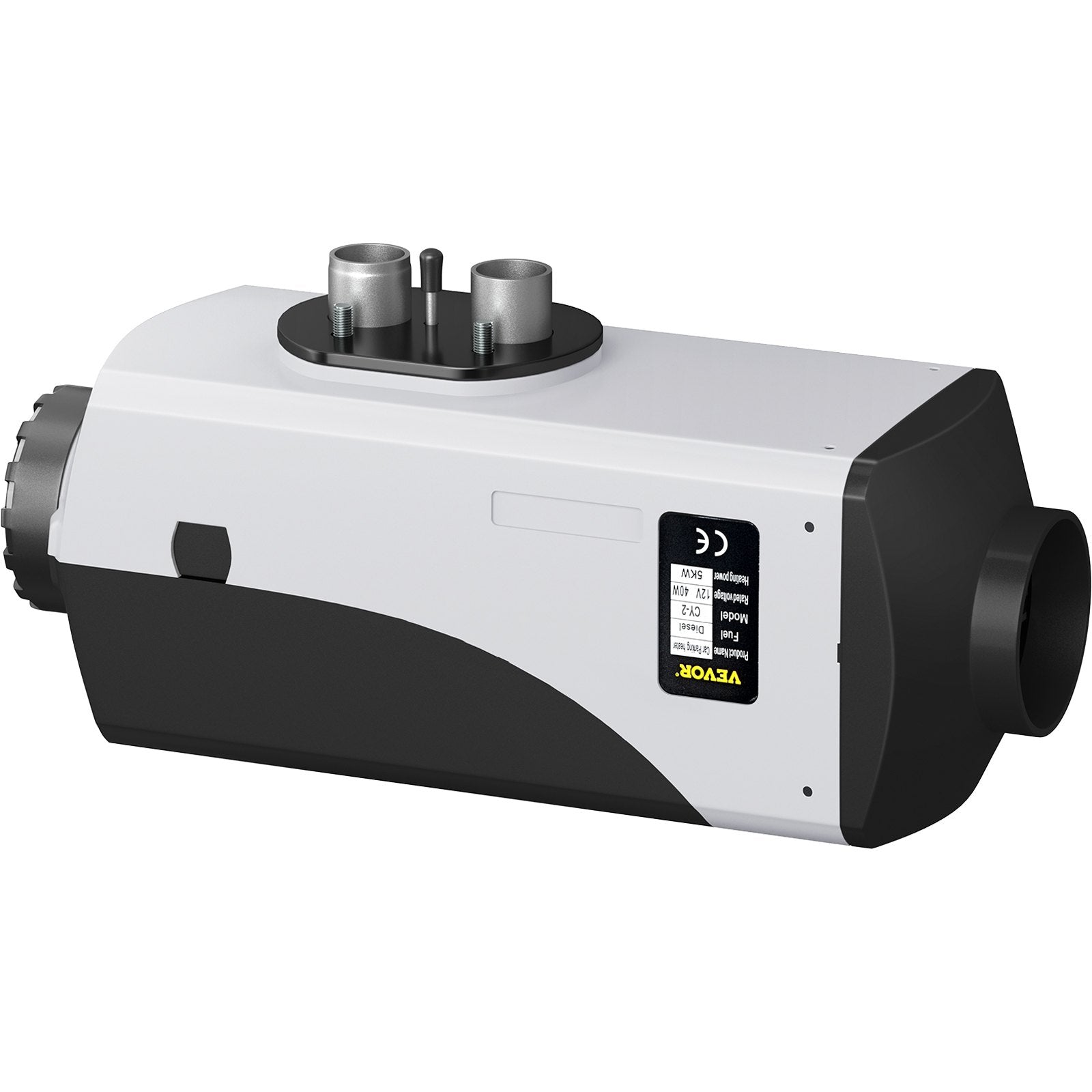 VEVOR 5KW Diesel Air Heater 10L Tank Diesel Heater 12V Diesel Parking Heater Muffler with LCD Thermostat and Remote Control for RV Bus Trailer Motor-home and Boats