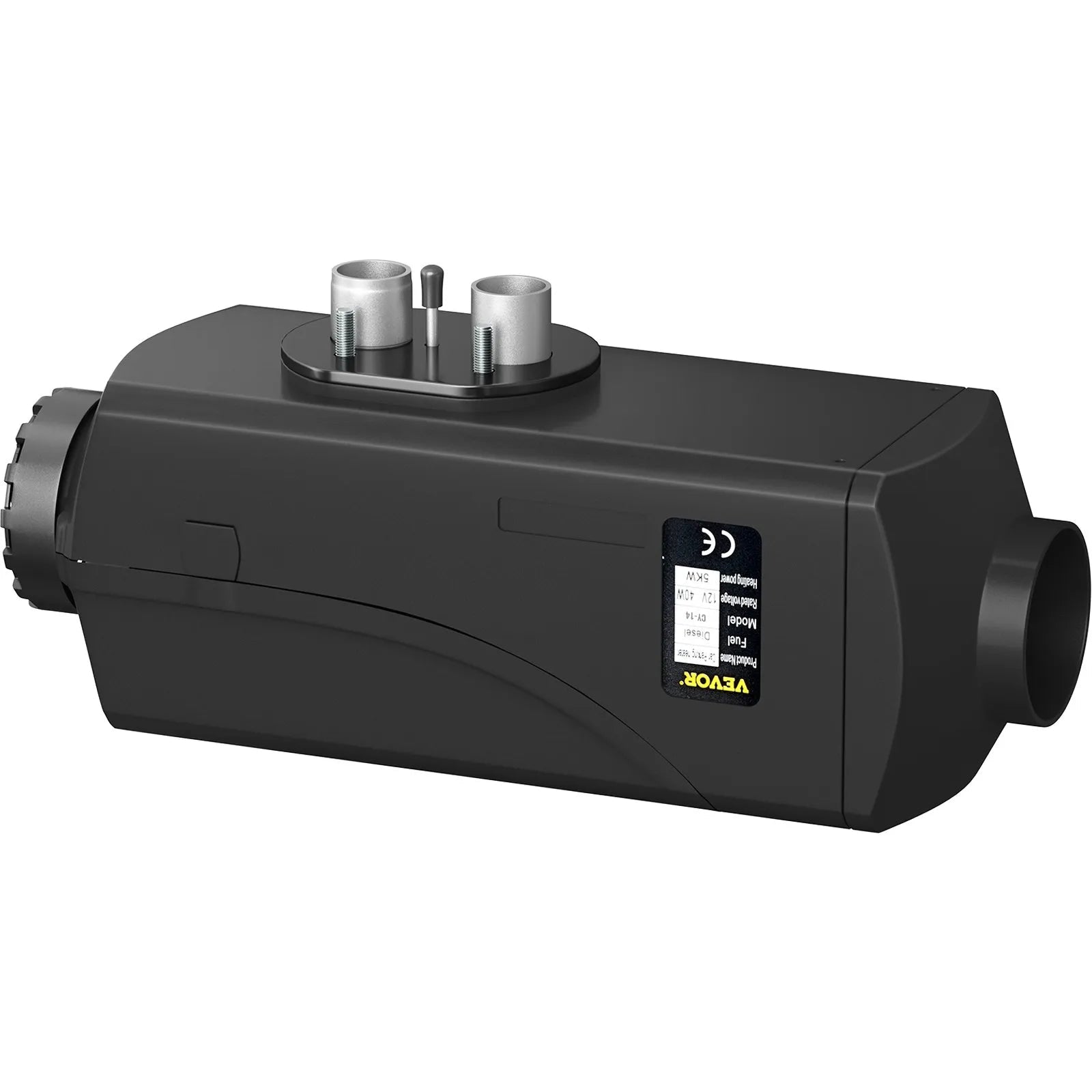 VEVOR 5KW 12V Diesel Air Heater with LCD Monitor and Remote Control, Parking Heater with Silencer for Truck, Car, Boat, Trailer