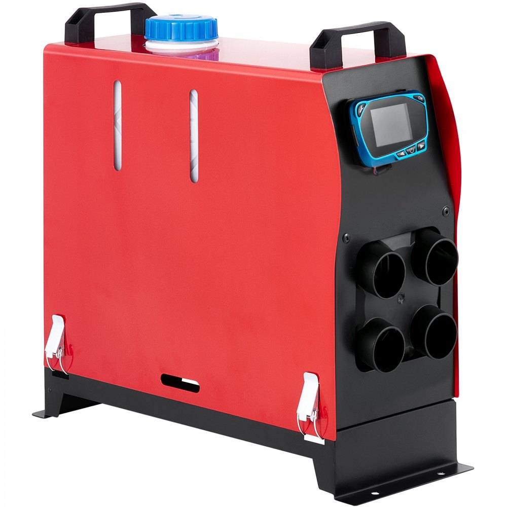 VEVOR 5kw Diesel Air Heater 12V Parking Heater Diesel 4 Holes for Caravan RV and Bus (12V 5KW with Blue LCD Monitor and Silencer)