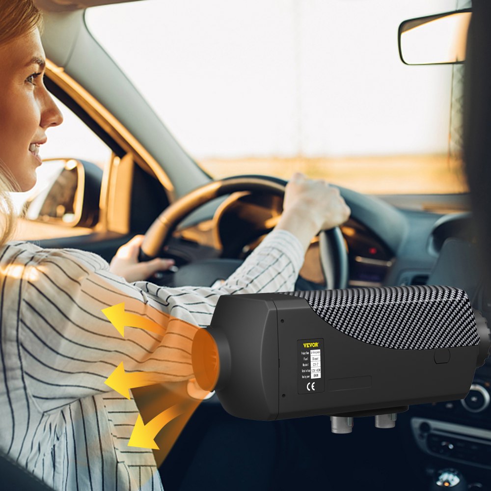 VEVOR 8KW Diesel Air Heater Muffler Diesel Heater 12V Remote Control Diesel Parking Heater with LCD Switch for Car Trucks Motor-home Boat and Bus