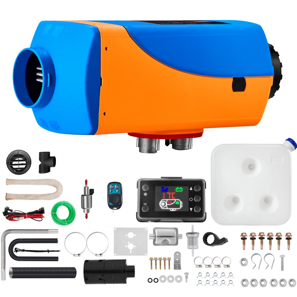 12V 8KW Diesel Air Heater with Remote Control and Blue LCD Switch