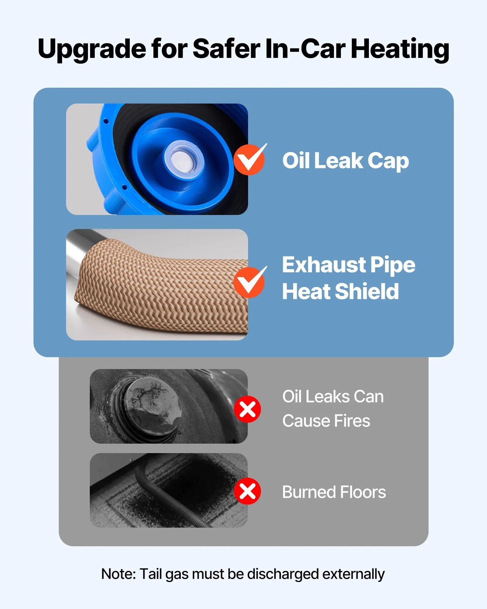 VEVOR 8 kW Diesel Air Heater DC12-24V with Remote & LCD, 10L Fuel Tank, Low Noise for RV, Truck, Boat