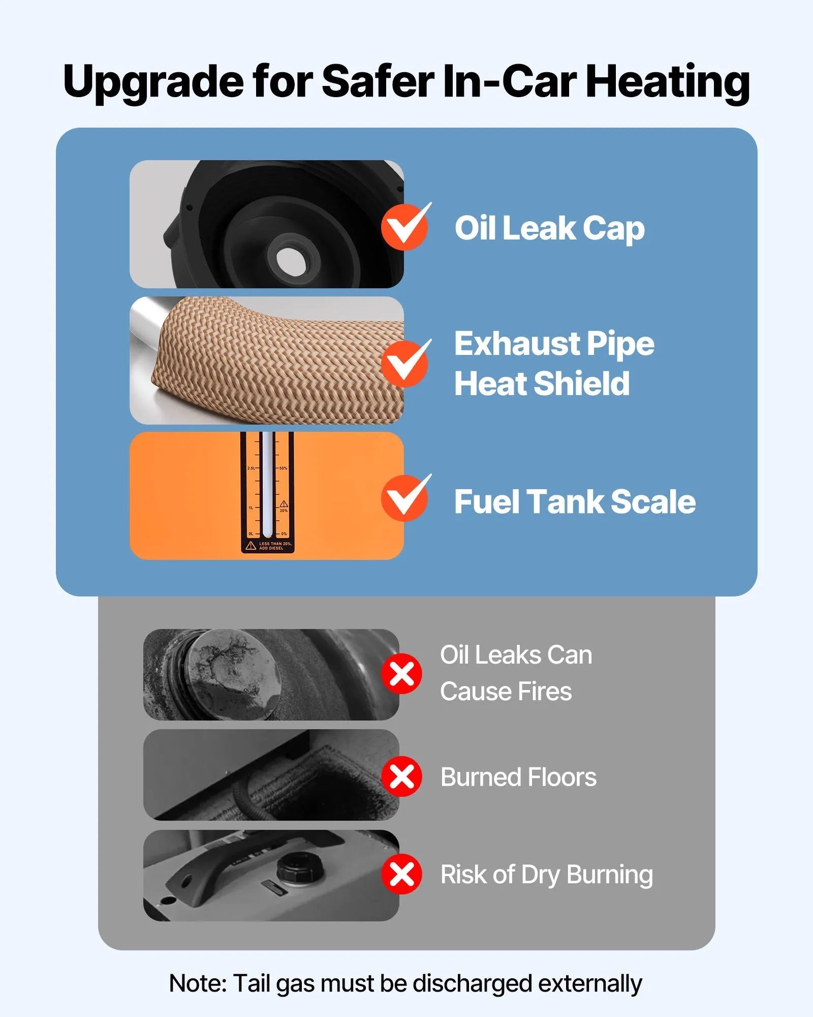 VEVOR Diesel Air Heater, 8 kW DC12-24V, Fast Heating Diesel Parking Heater with Remote Control and Square Color Digital Display, Low Noise, Voice Announcement, for RV, Truck, Camper, Boat and Trailer