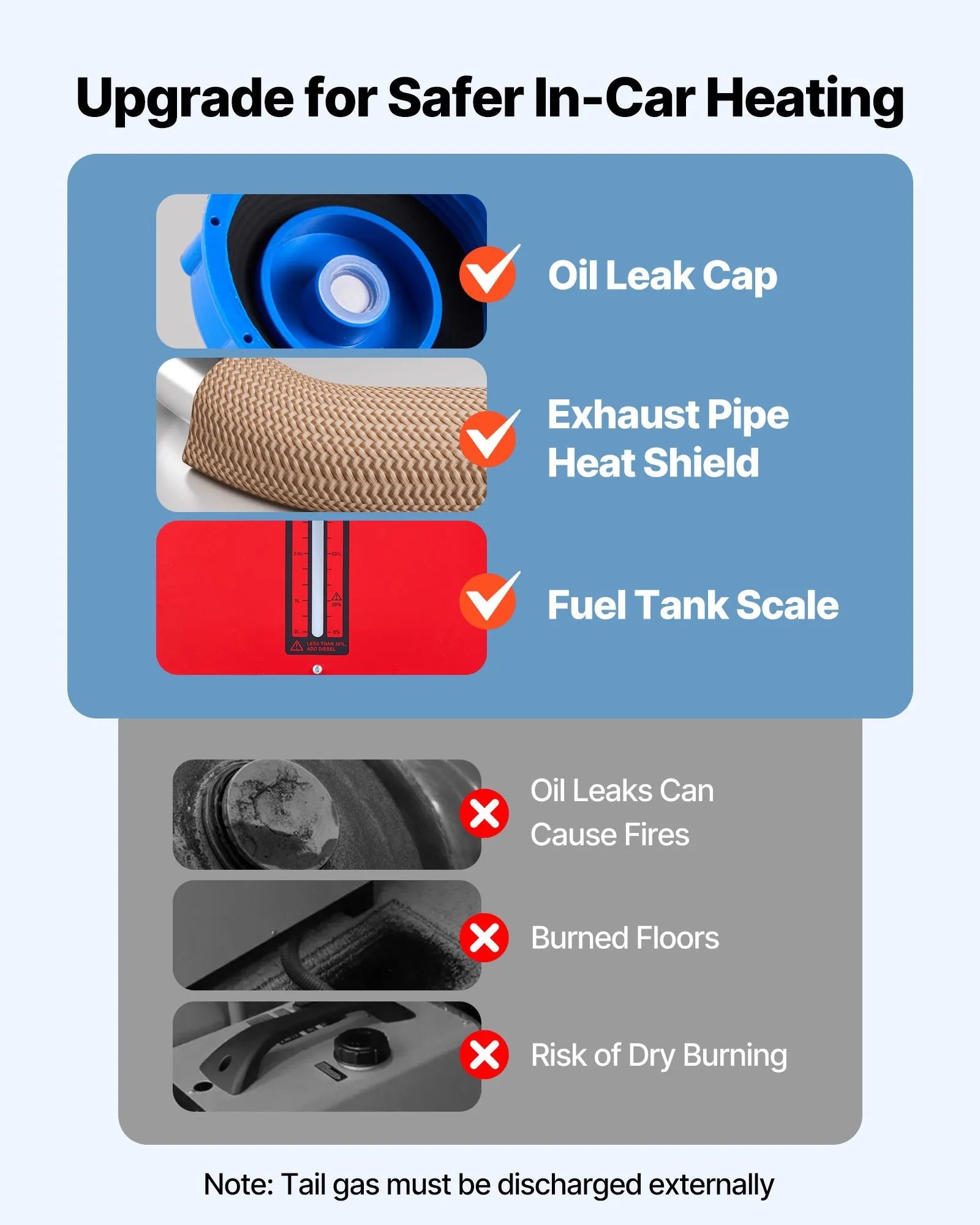 VEVOR 8 kW Diesel Air Heater – DC12-24V Fast Heating with Remote Control and Black LCD, Low Noise, Pre-Heating Function for RV, Truck, Camper, Van, Boat, and Trailer