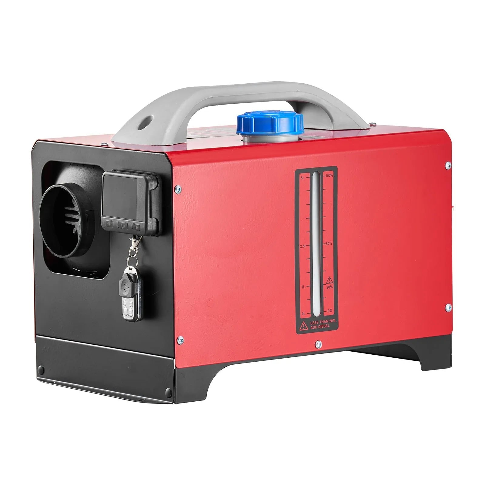 VEVOR 8 kW Diesel Air Heater – DC12-24V Fast Heating with Remote Control and Black LCD, Low Noise, Pre-Heating Function for RV, Truck, Camper, Van, Boat, and Trailer