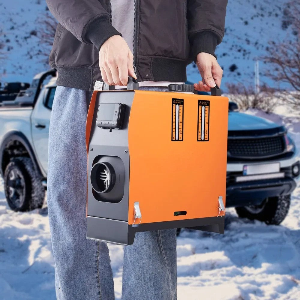 12V 8KW Diesel Air Heater with LCD Display, Remote Control and 5L Fuel Tank